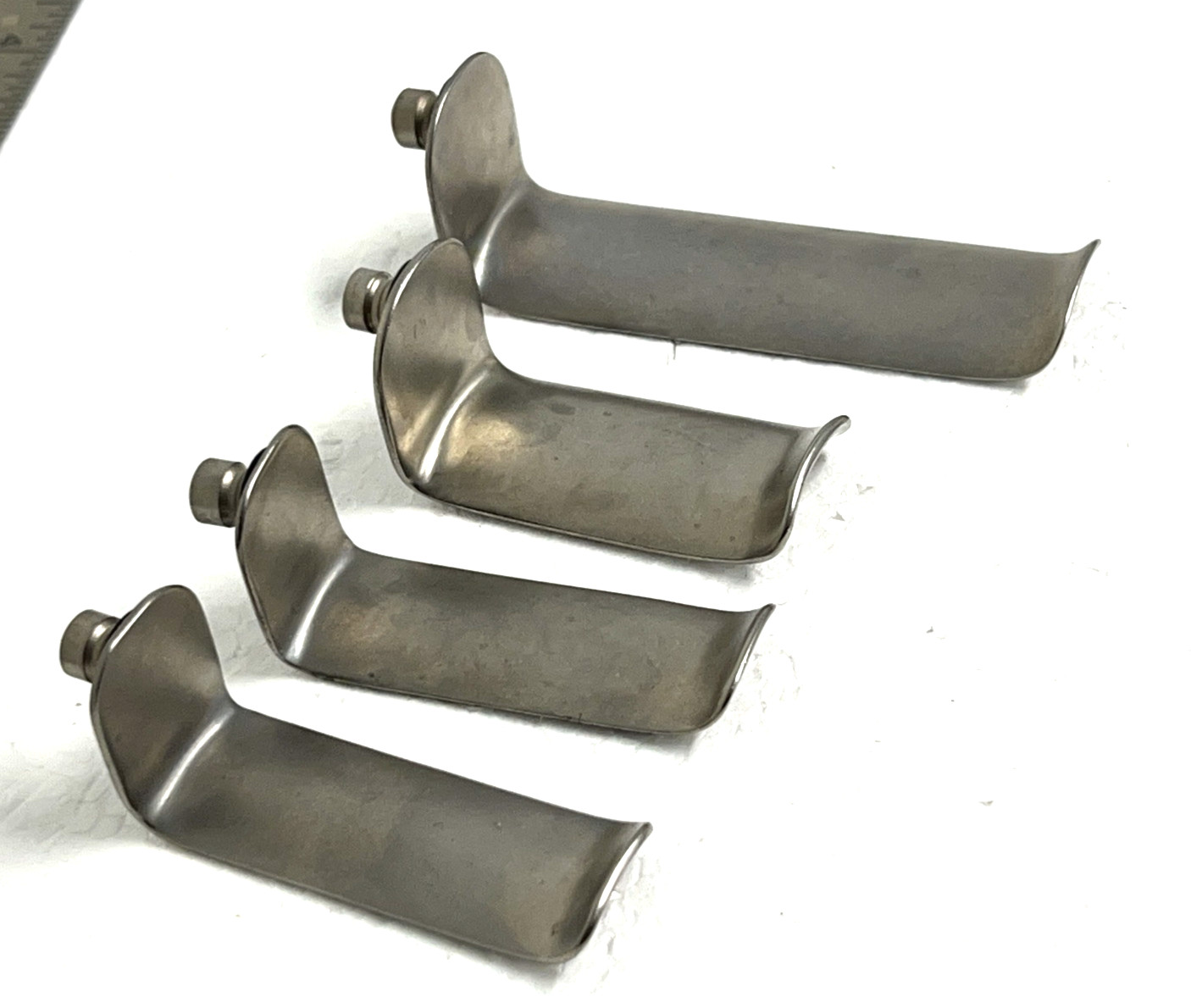 Lot of 4 Thompson Concave Lateral Retractor Blade 2x 45150A ,45151A, 45152A