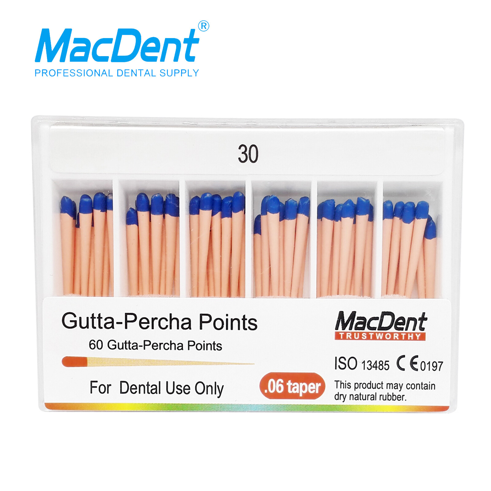 MacDent Dental Endodontic Gutta Percha Points/Absorbent Paper Points Taper .02