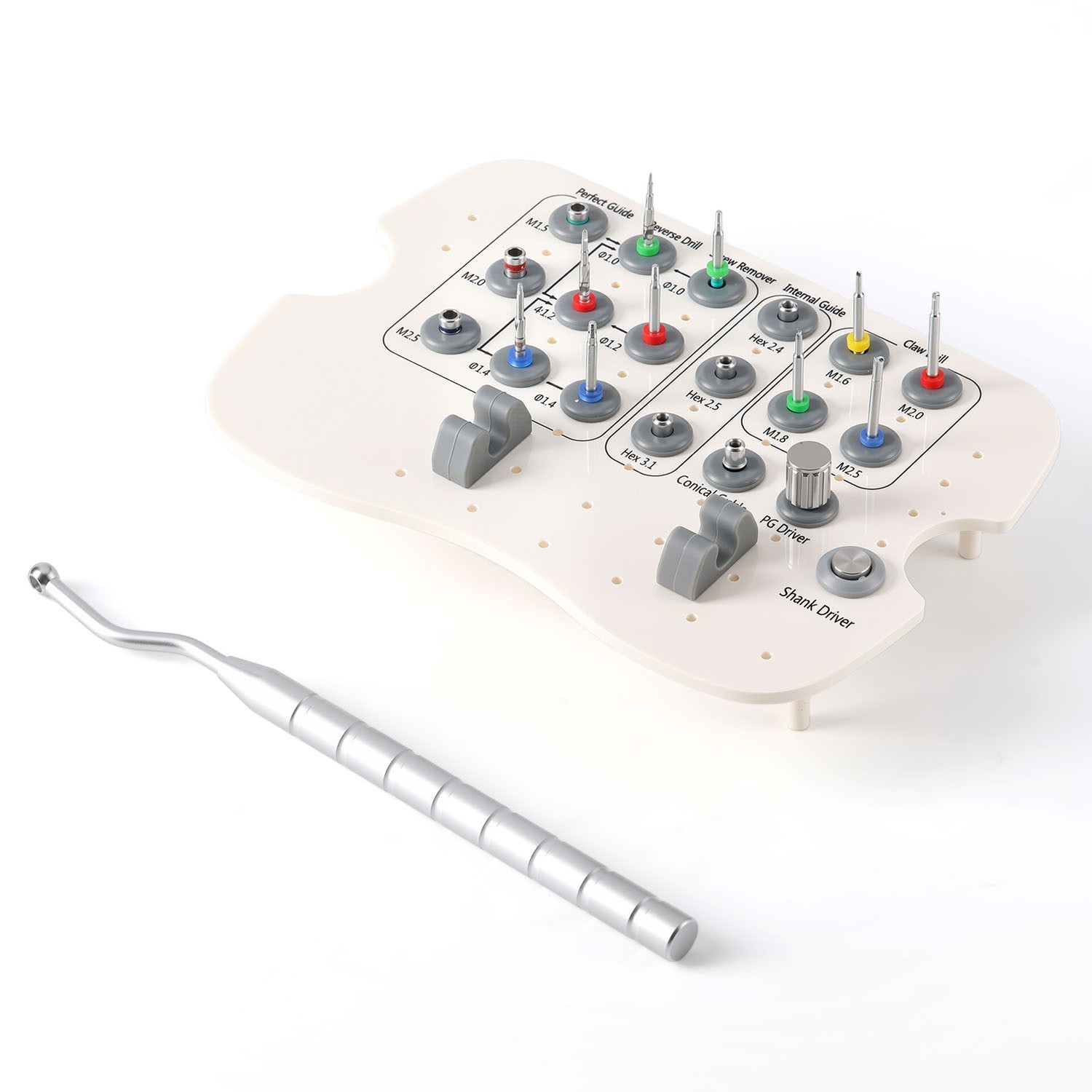 Dental Implant Fixture & Broken Screw Removal Surgical Kit with Torque Wrench