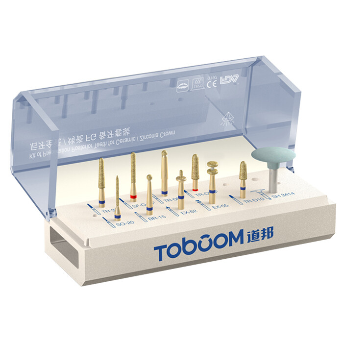 Toboom Posterior Teeth Prep Set (FG0710D) 10 Pieces Dental diamond burs