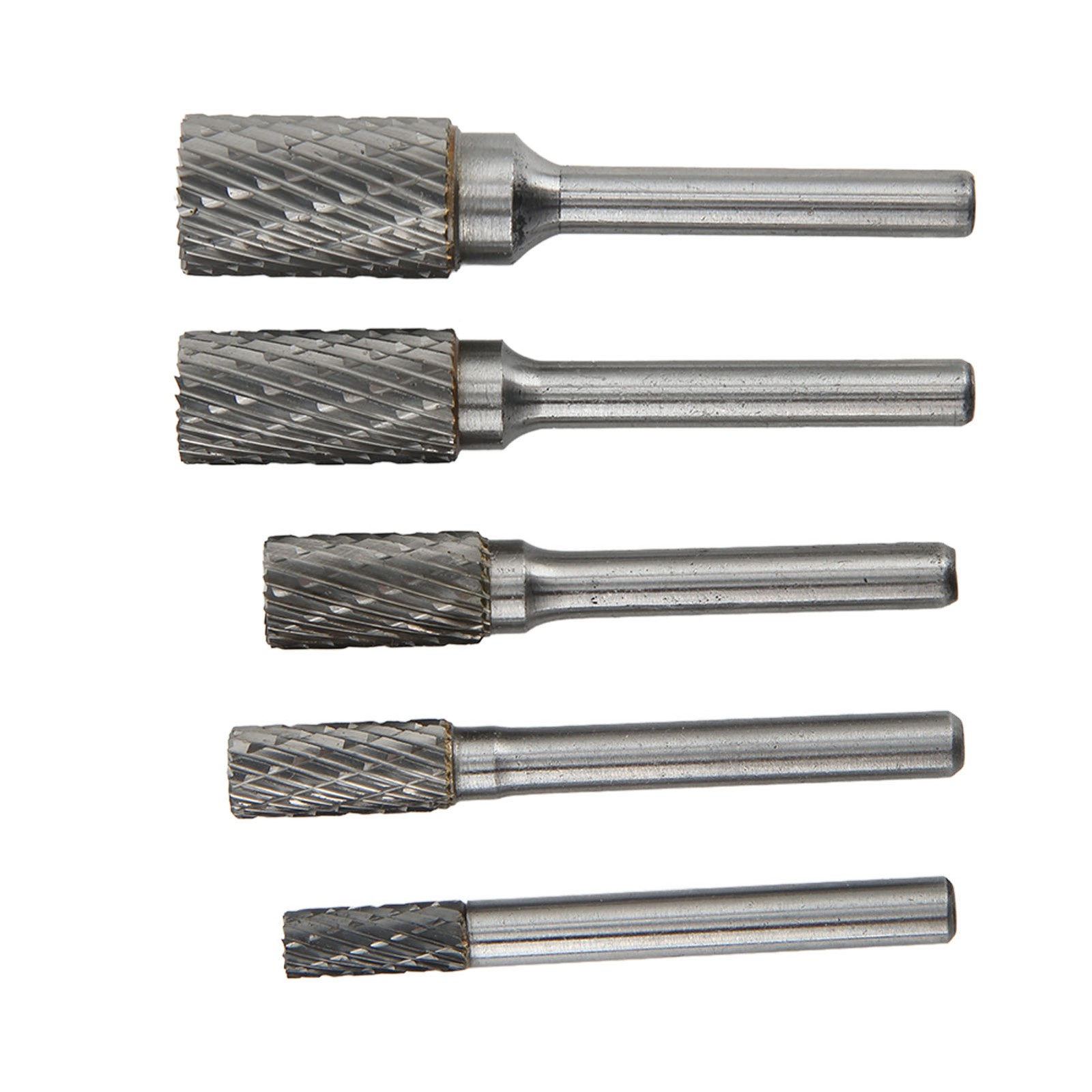 5PC Double Cut Carbide Burrs Set For Metalwork Wood Carving Grinding MLPL