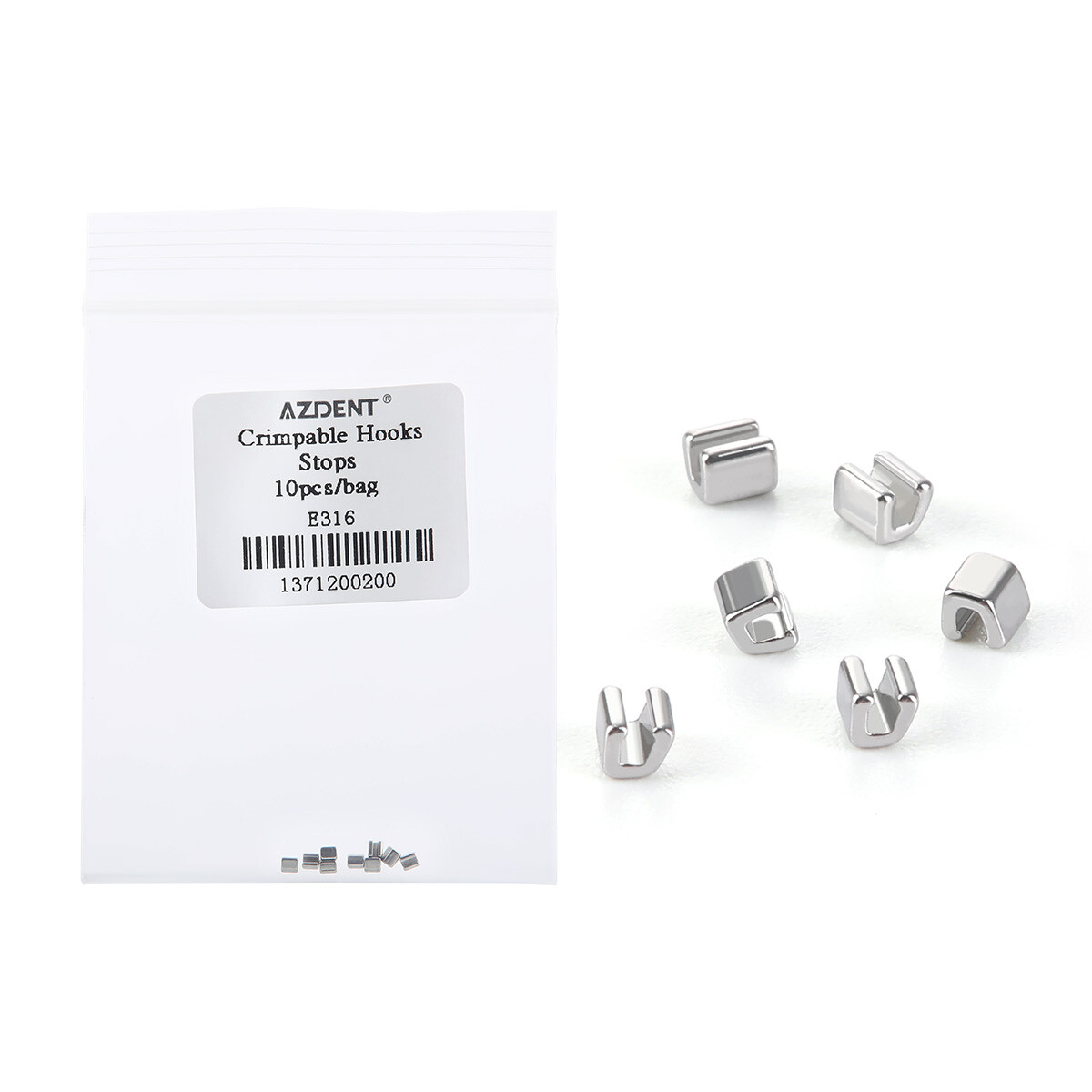 AZDENT Dental Orthodontic Crimpable Hooks Stops Type 10pcs/pack
