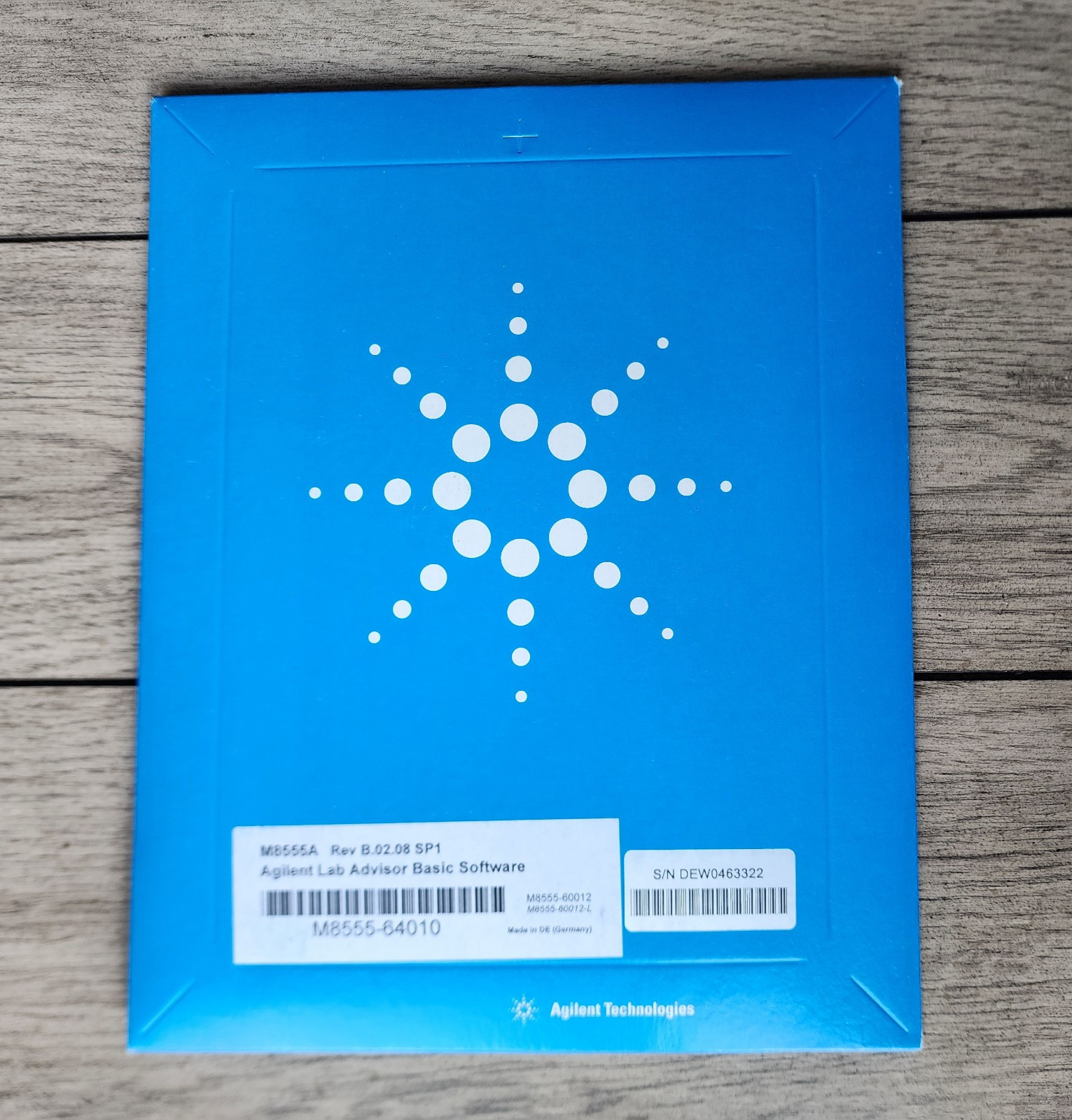 New!Agilent Technologies M8555-64010 Lab Advisor Basic Software Rev: B.02.08 SP1