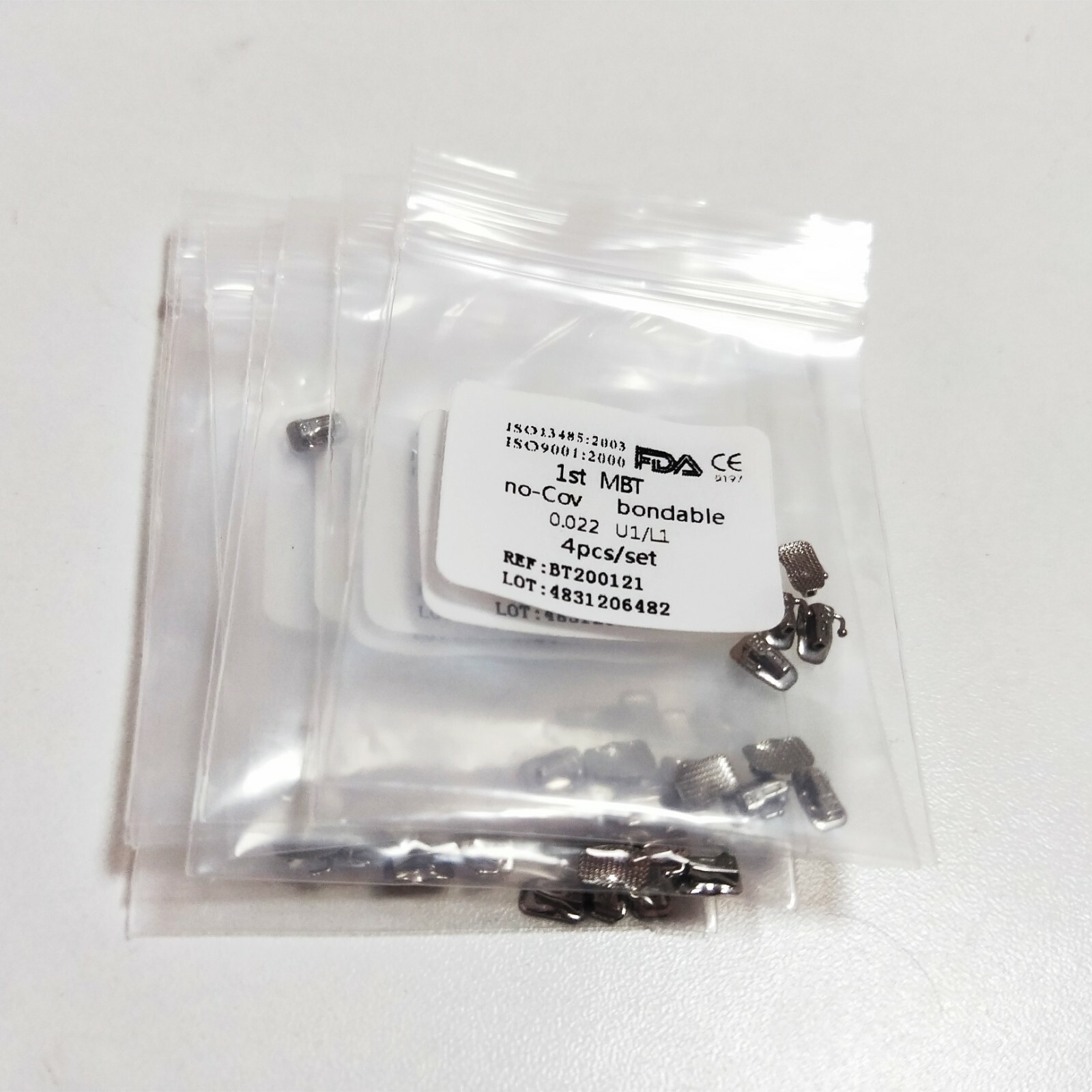5 Packs 20 Pcs Dental Buccal Tube 1ST MBT 0.022 Bondable No-cov U1/L1 4pcs/set