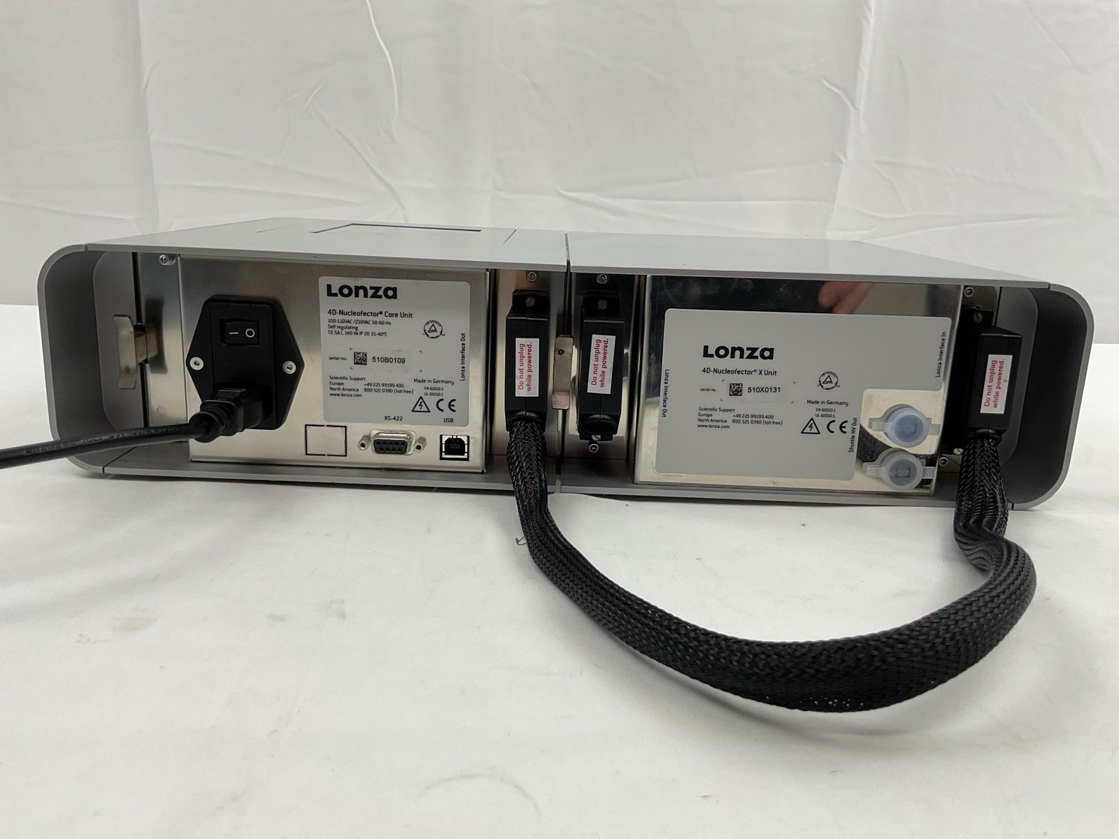 Lonza 4D-Nucleofector Core Unit X Unit Cell Transfection Electroporation CRISPR