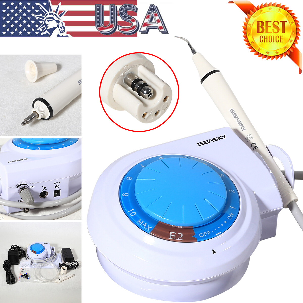 Dental Ultrasonic Piezo Scaler detachable Handpiece For Woodpecker EMS Cavitron