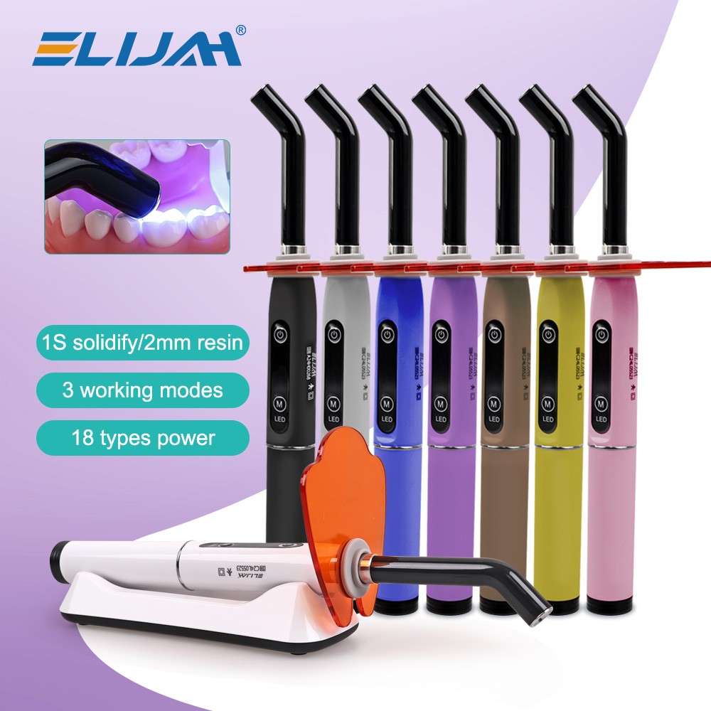 Dental Wireless Light Curing Machine 1s/2mm Resin Curing Light 800-2400mW/cm²-US