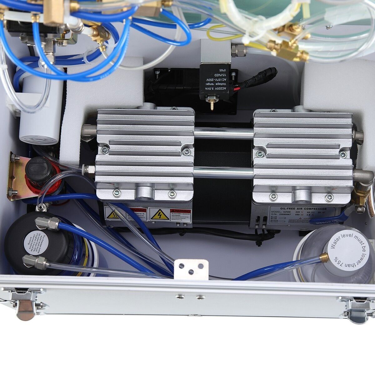 Portable Mobile Dental Unit BD-402+Oiless Air Compressor Motor+Foot Control 550W