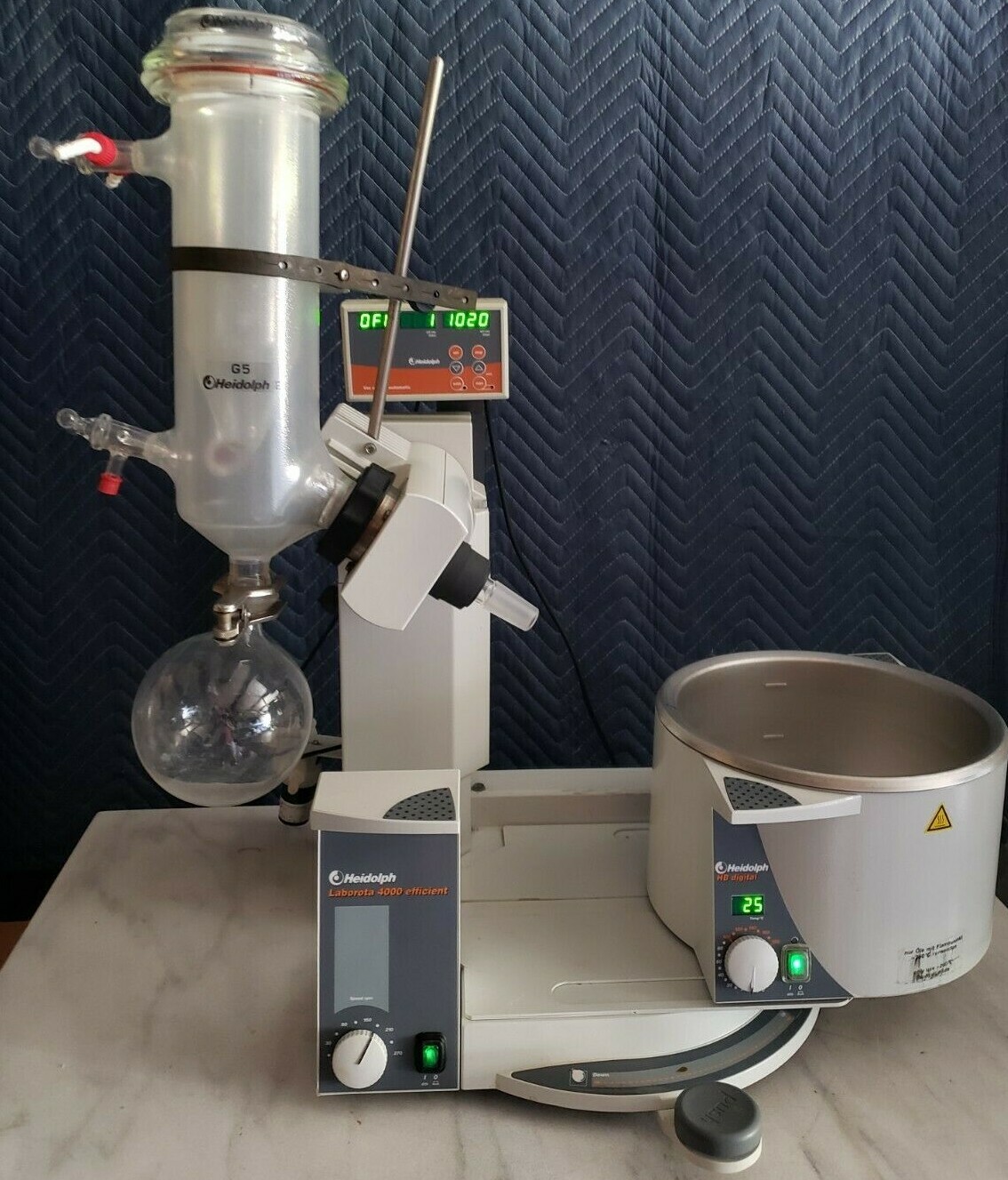 Heidolph Laborota 4000 efficient Rotary Evaporator w/Glass, Bath, Vac Controller