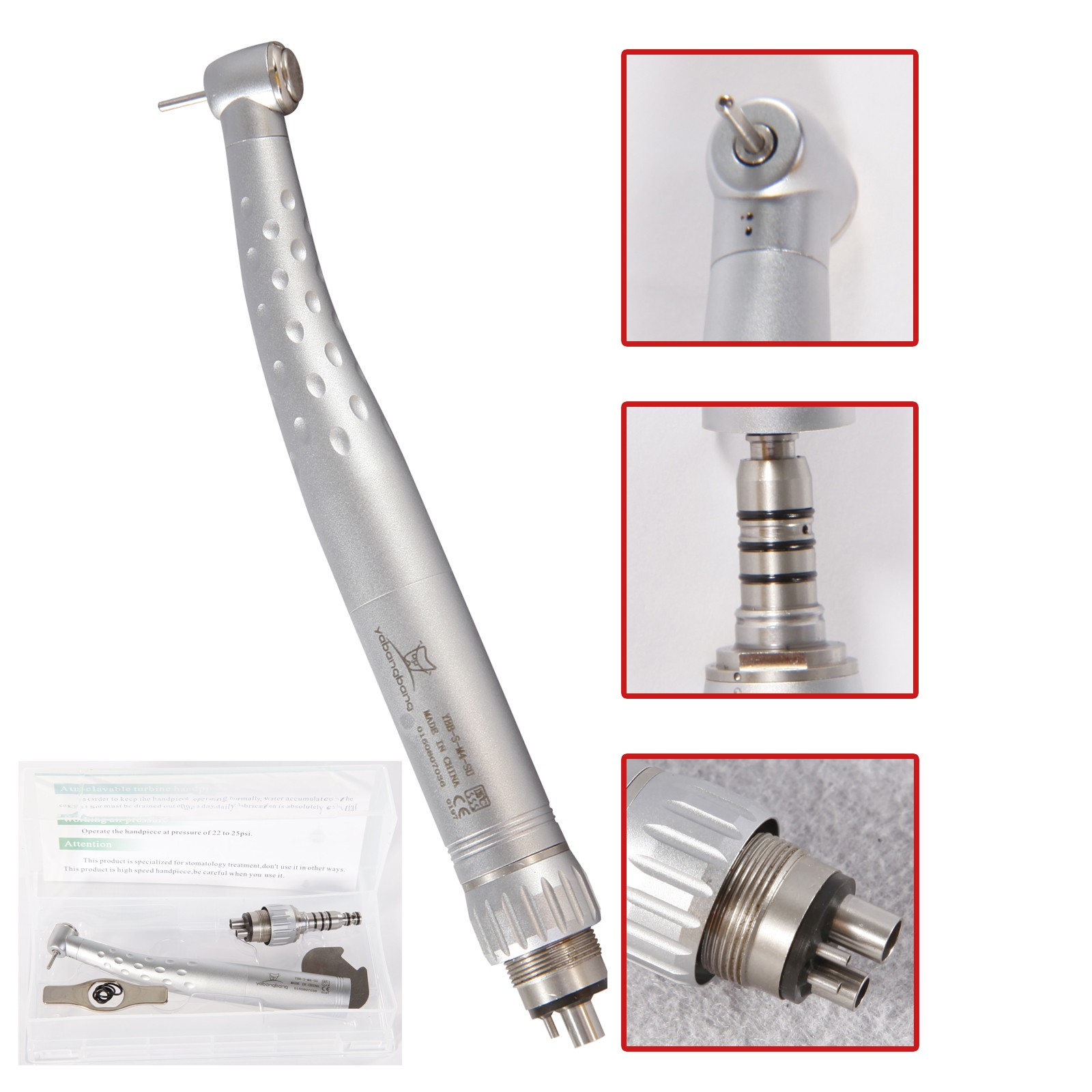 Turbine Dental High Speed Handpiece / with 4Hole Swivel Coupler For KAV GB4