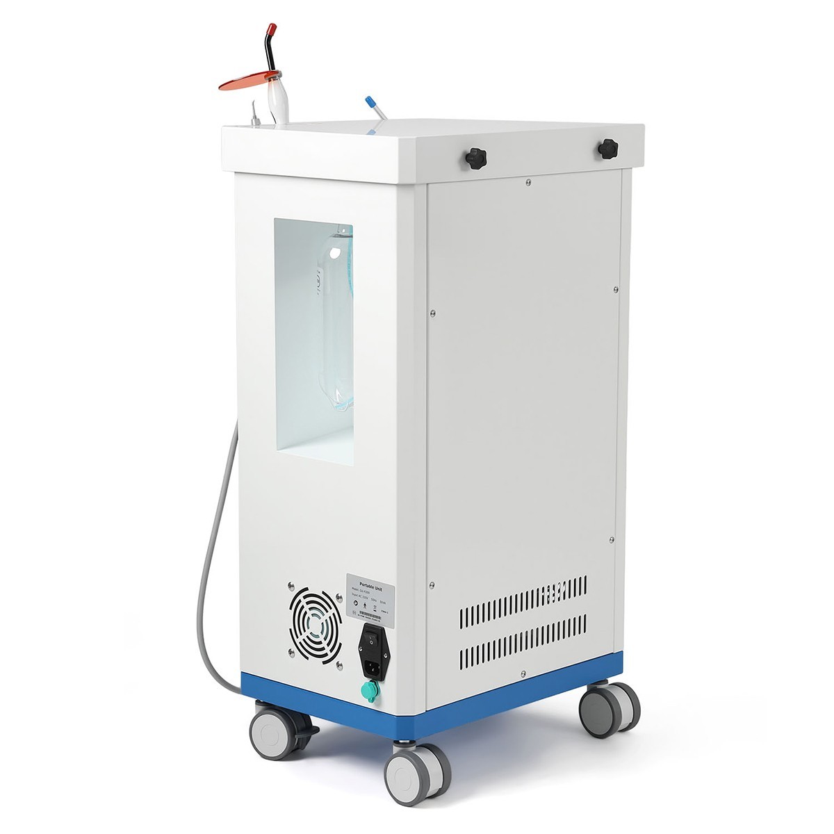 Dental Cart Delivery Unit with Air Compressor LED Curing Light Scaler PU-P209