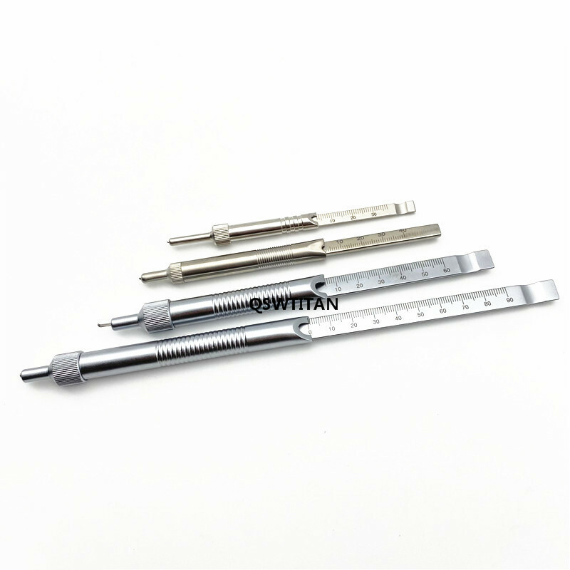 Depth Gauge 0mm to 30mm/40mm/60mm/90mm orthopedics surgical Instruments