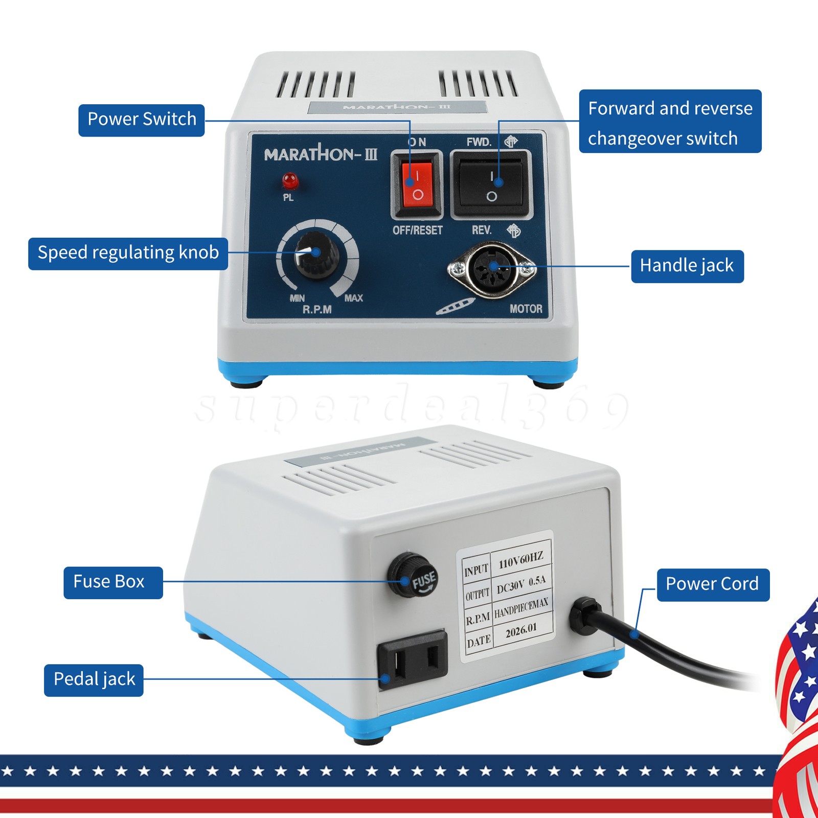 VRN Dental LED Light Ultrasonic Piezo Scaler Handpiece PH-1 For EMS WOODPECKER