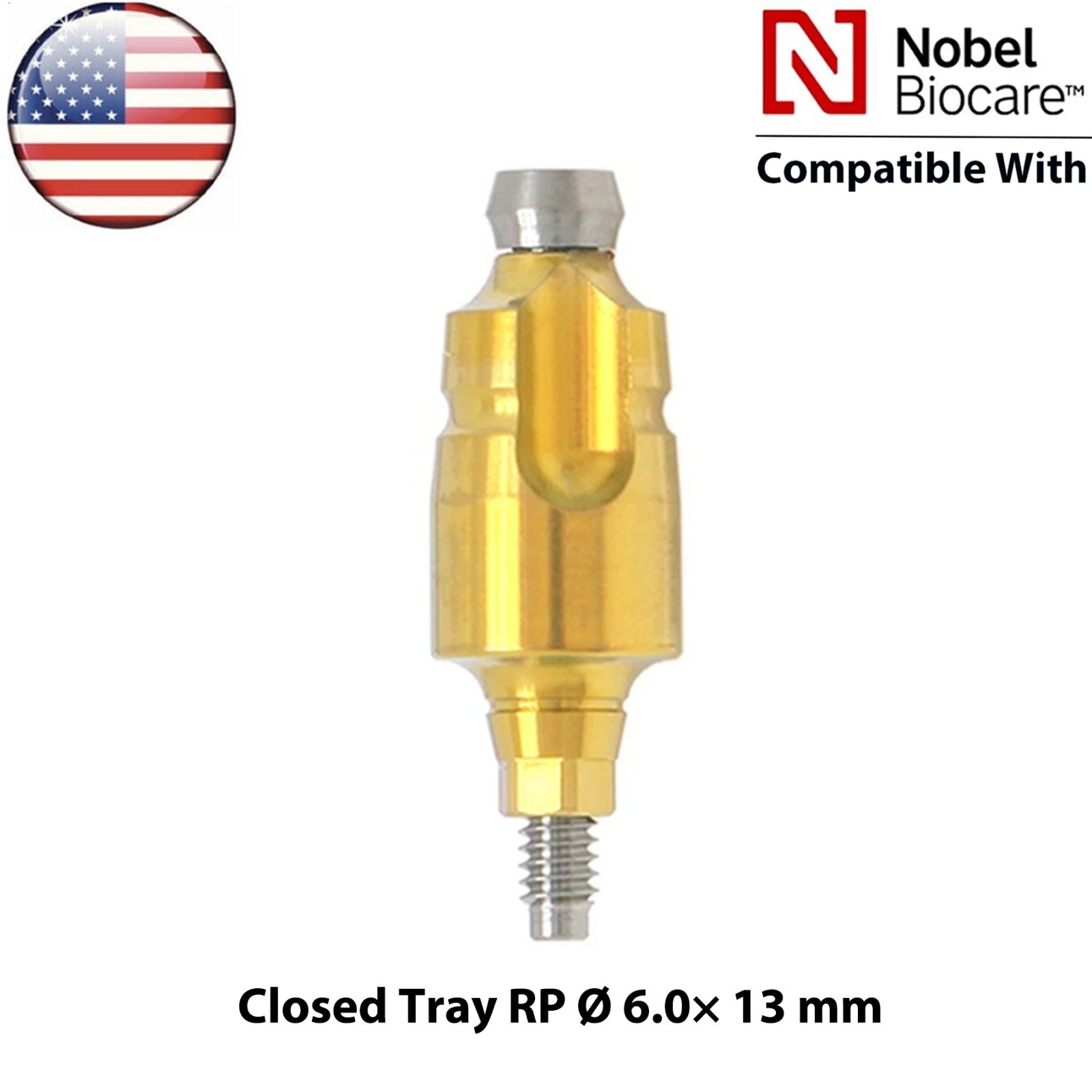 US Fits Nobel Active Dental Impression Transfer Coping Open Closed Tray NP/RP