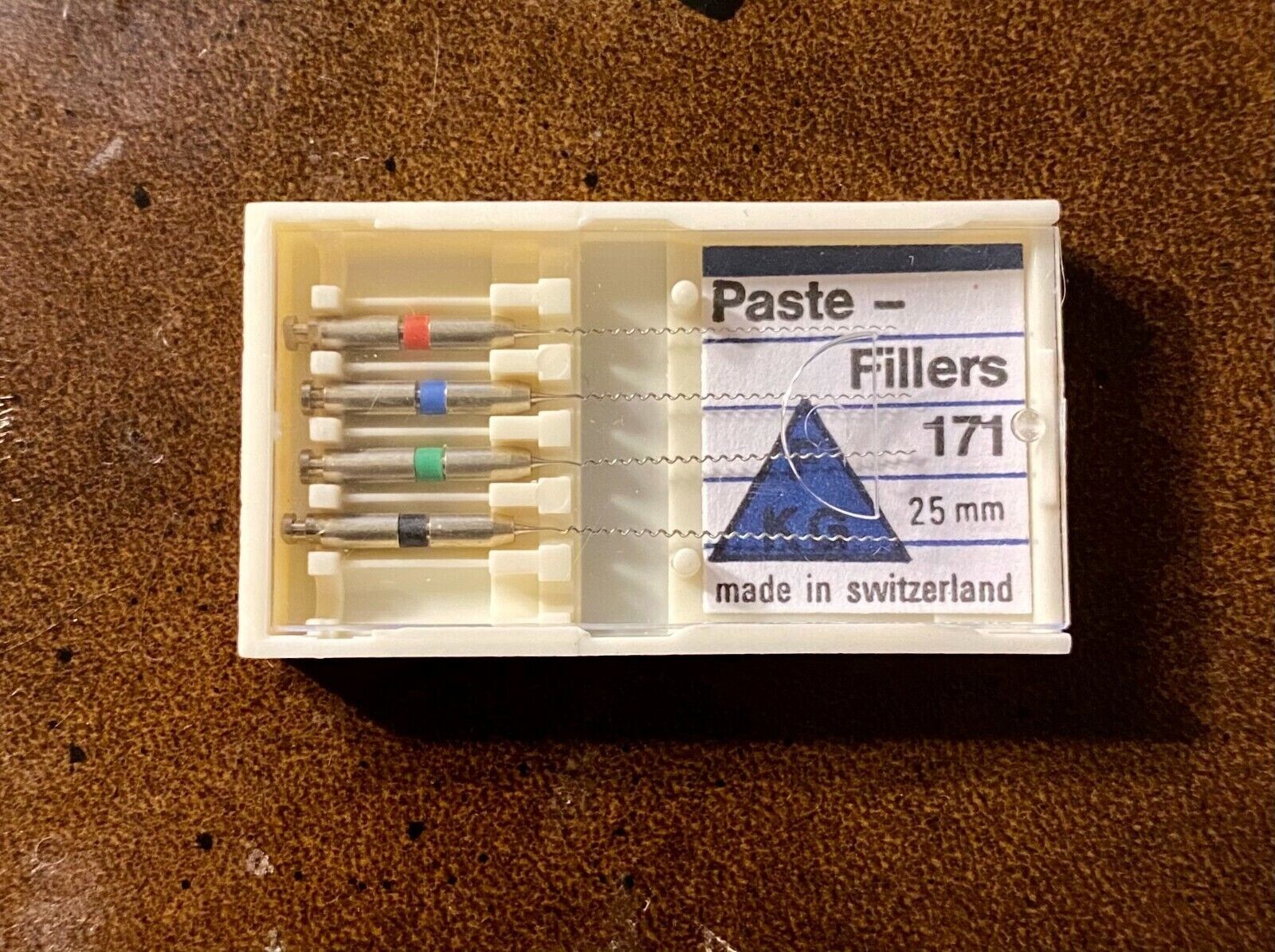 FKG Dental Paste Fillers 25mm Assorted 25-40 (1-4) Stainless Steel Switzerland
