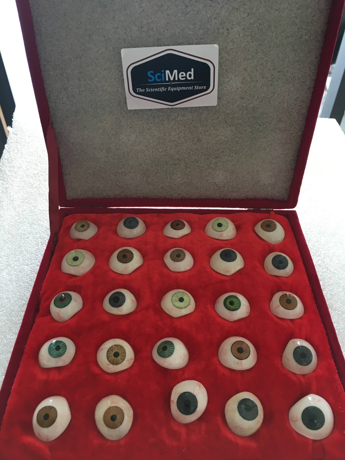 Prosthetic Eye For Human 25 Eye Soft Case Ocular Prosthesis NEW STOCK USA