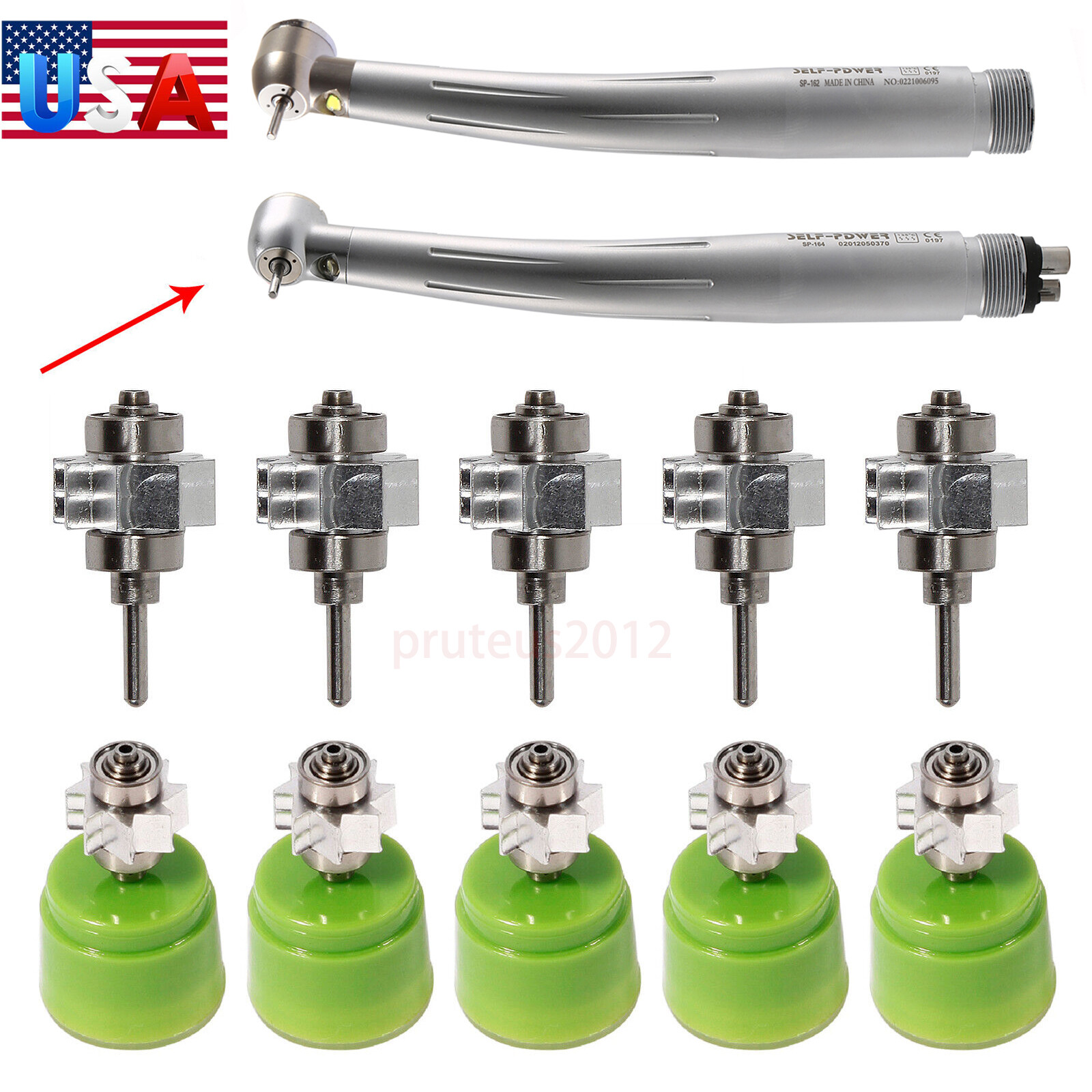 Dental Cartridge Turbine Rotor For Self Power LED E-generator Handpiece PDM/PDB