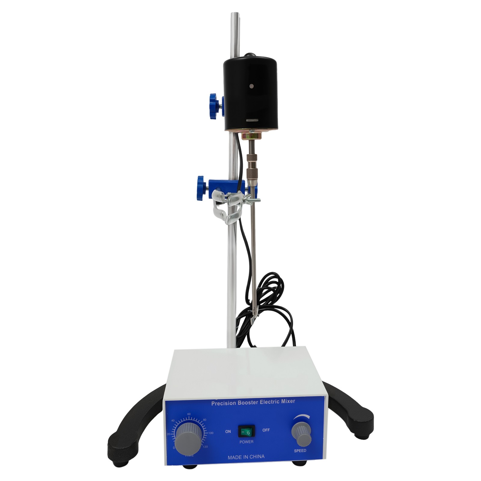 Overhead Lab Stirrer, 100W 2800 RPM, 2.64 Gal Capacity, Digital Timer, 0-120 Min