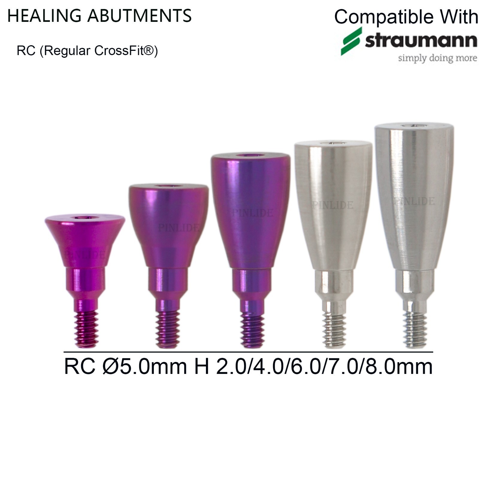 US Healing cap abutment Straumann BLT Conical connection Compatible Ø4.1-Ø4.8 RC