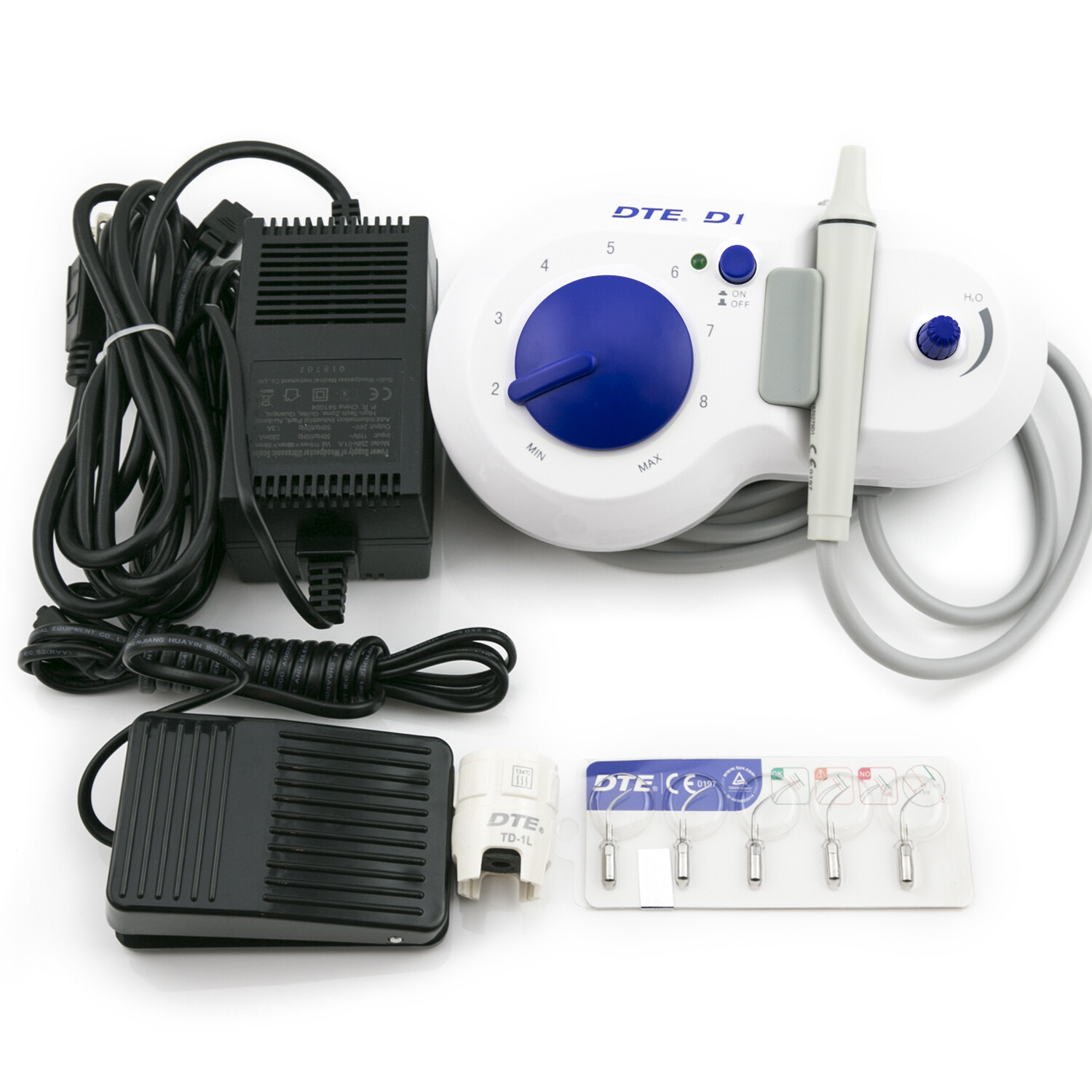 Woodpecker Dental DTE D1 Ultrasonic Scaler Handpiece 5 Tips Scaling+Perio