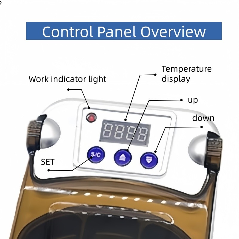 Dental Digital Wax Heater Pot 4-Well Wax Dipping Pot Melting Equipment Portable