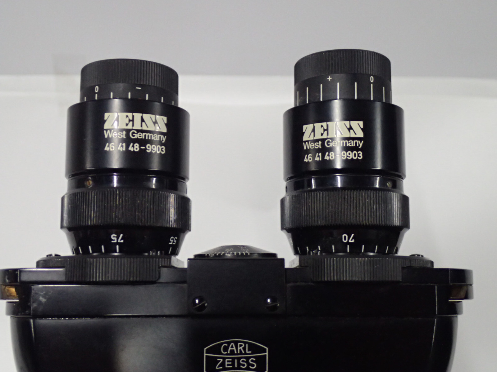 CARL ZEISS BINOCULAR MICROSCOPE + Neofluar 6,3/0,20 160/- OBJECTIVE+872E 6V PWR
