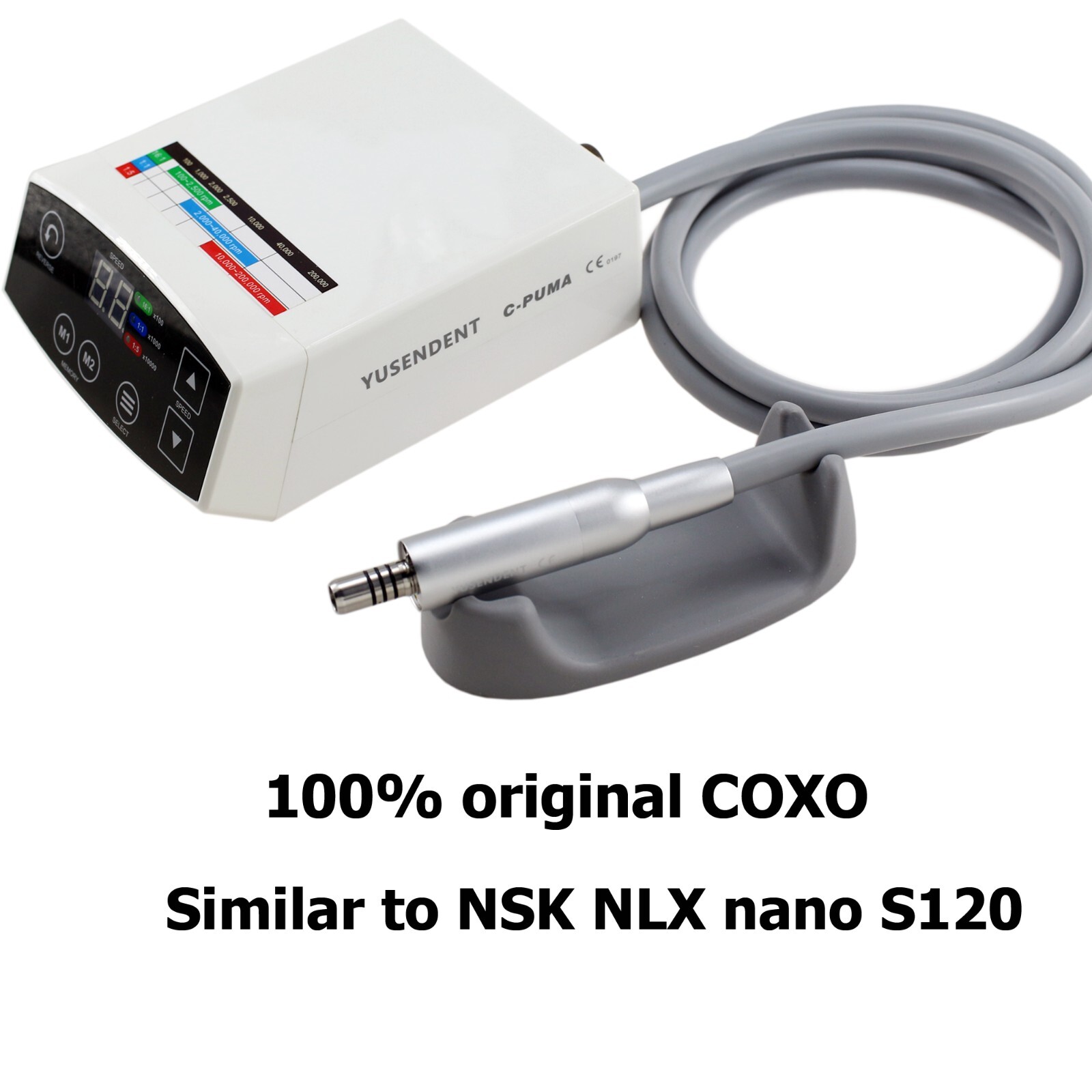 COXO C PUMA Dental Electric Motor Handpiece LED 1:5 Contra Angle NSK Ti-Max Z