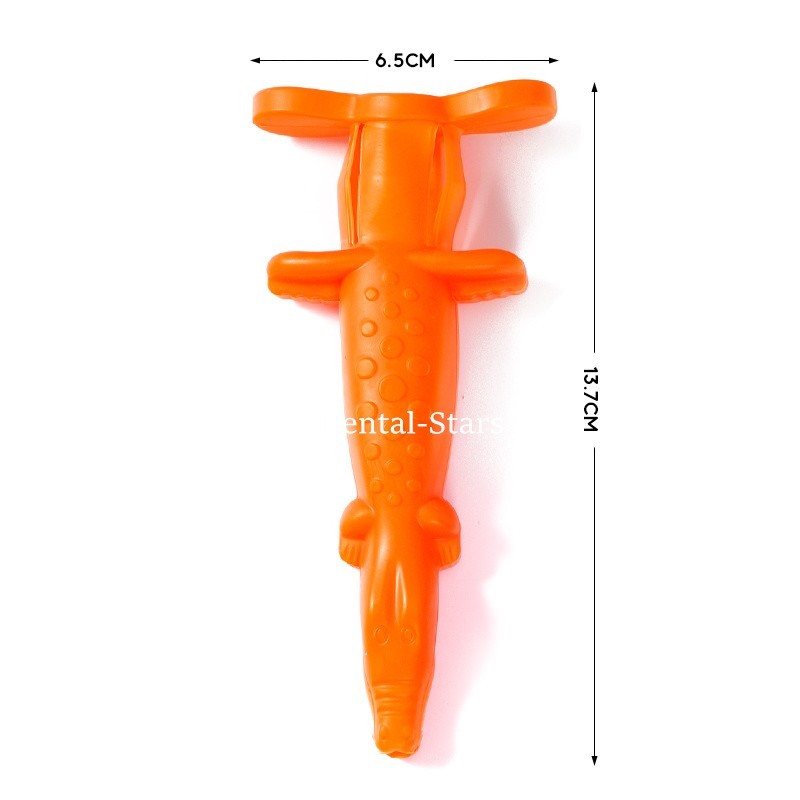 2/100 Pcs Dental Syringe Sleeve Crocodile Shaped Soft Syringe Protective Cover
