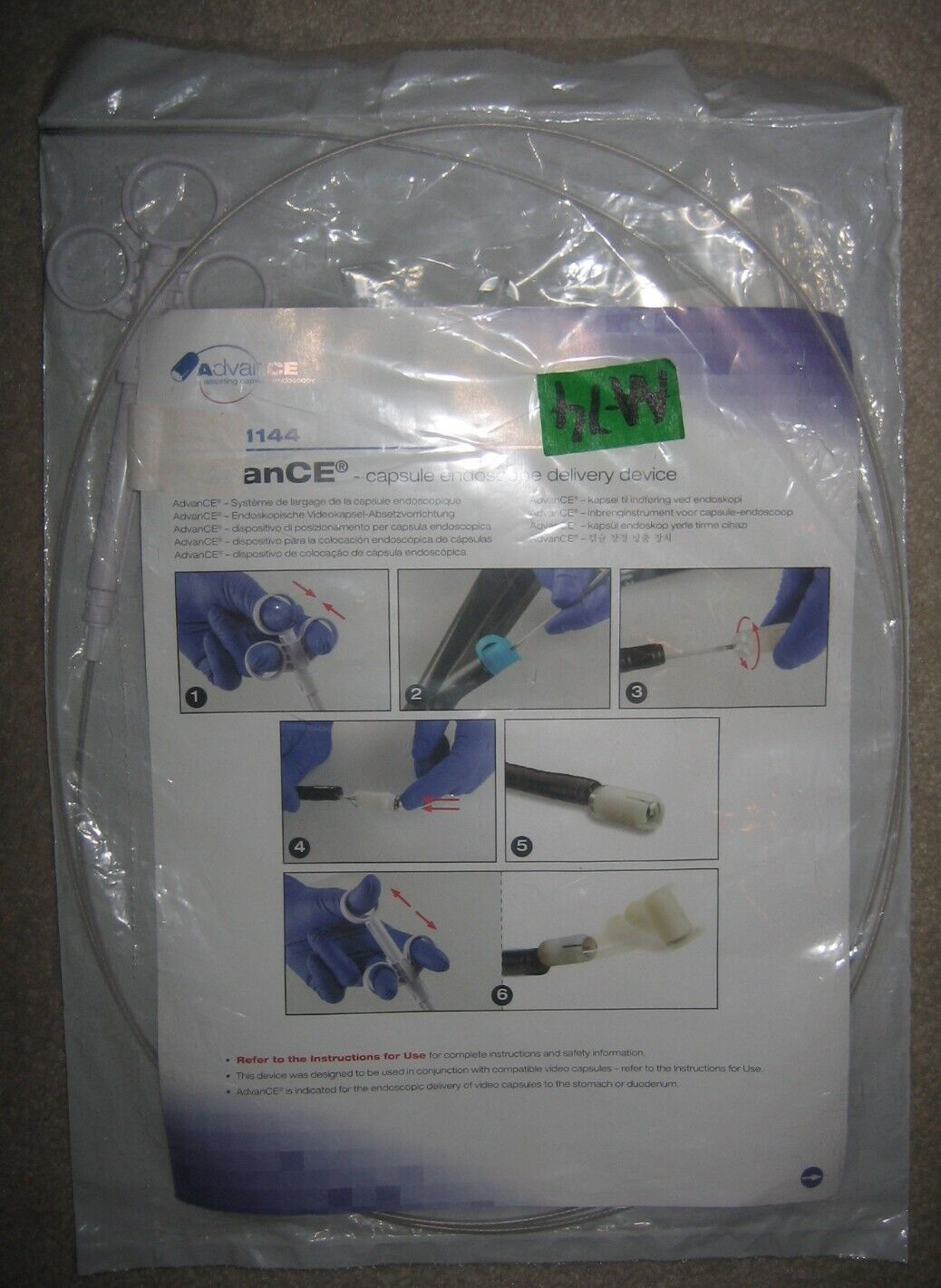 AdvanCE Small Bowel Capsule Placement Delivery Device 00711144 Ex 2025-08 Steris