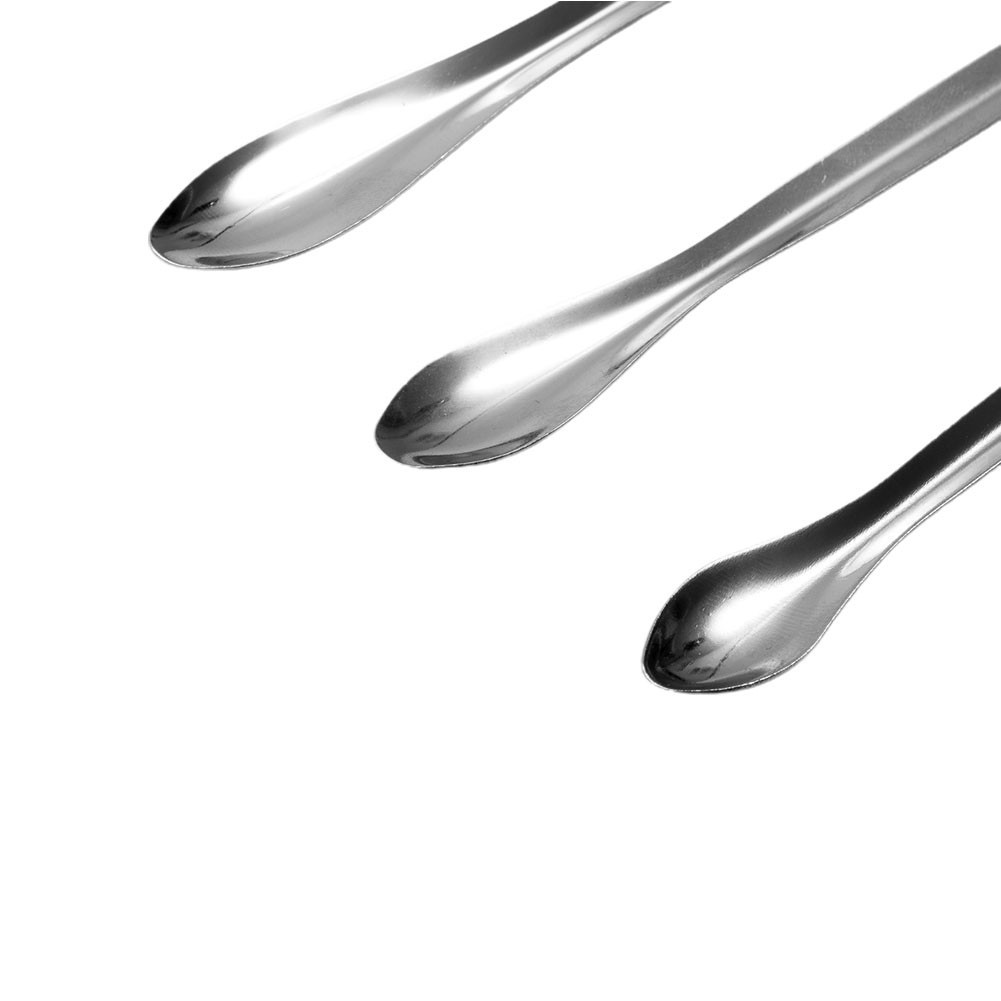High Quality New Practical Laboratory Sampling Spoon Stainless Steel Safe 12pcs