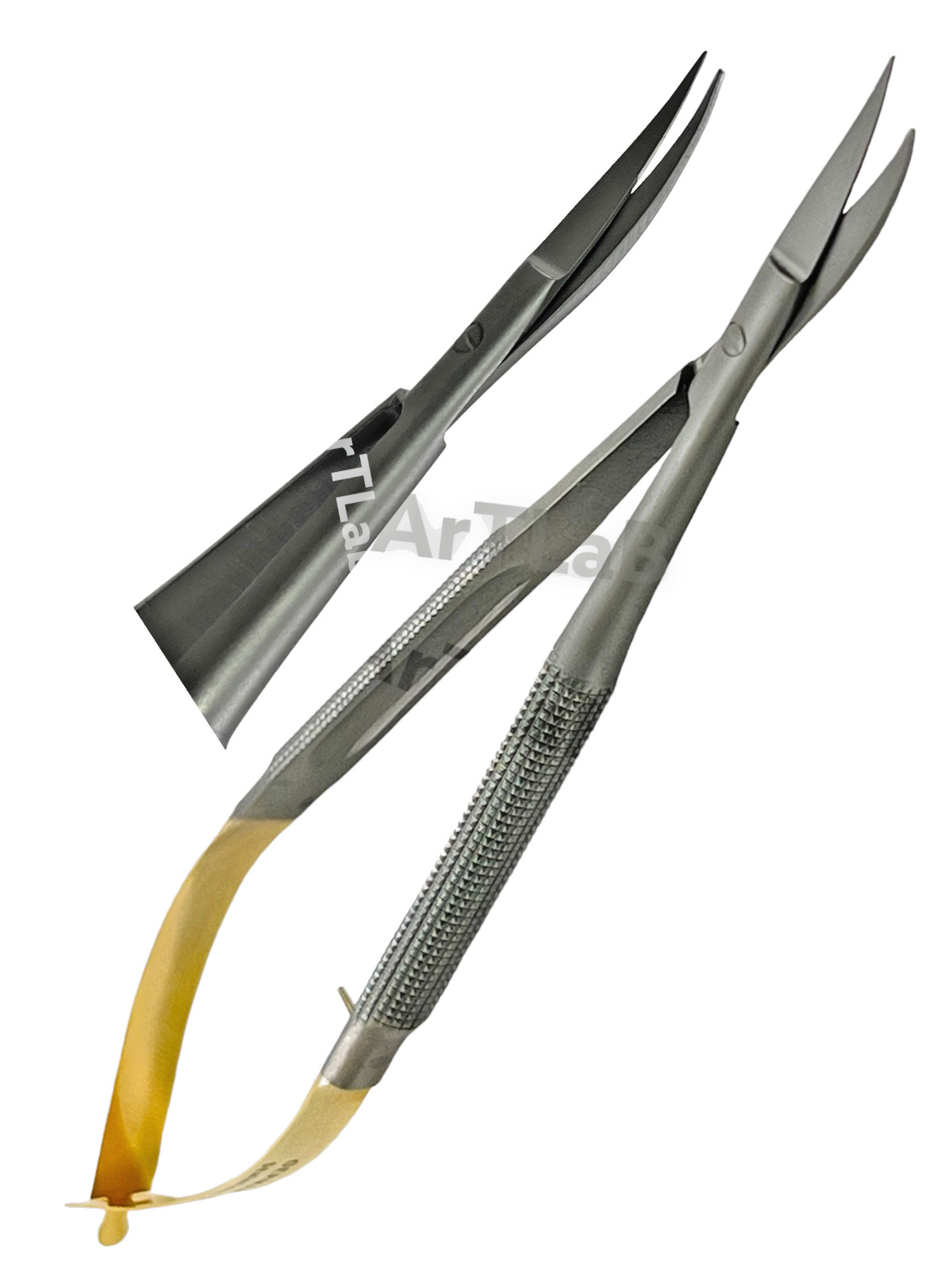 NEW Castroviejo Micro Scissors Curved TC 6″ Surgical Dental instruments-GERMAN