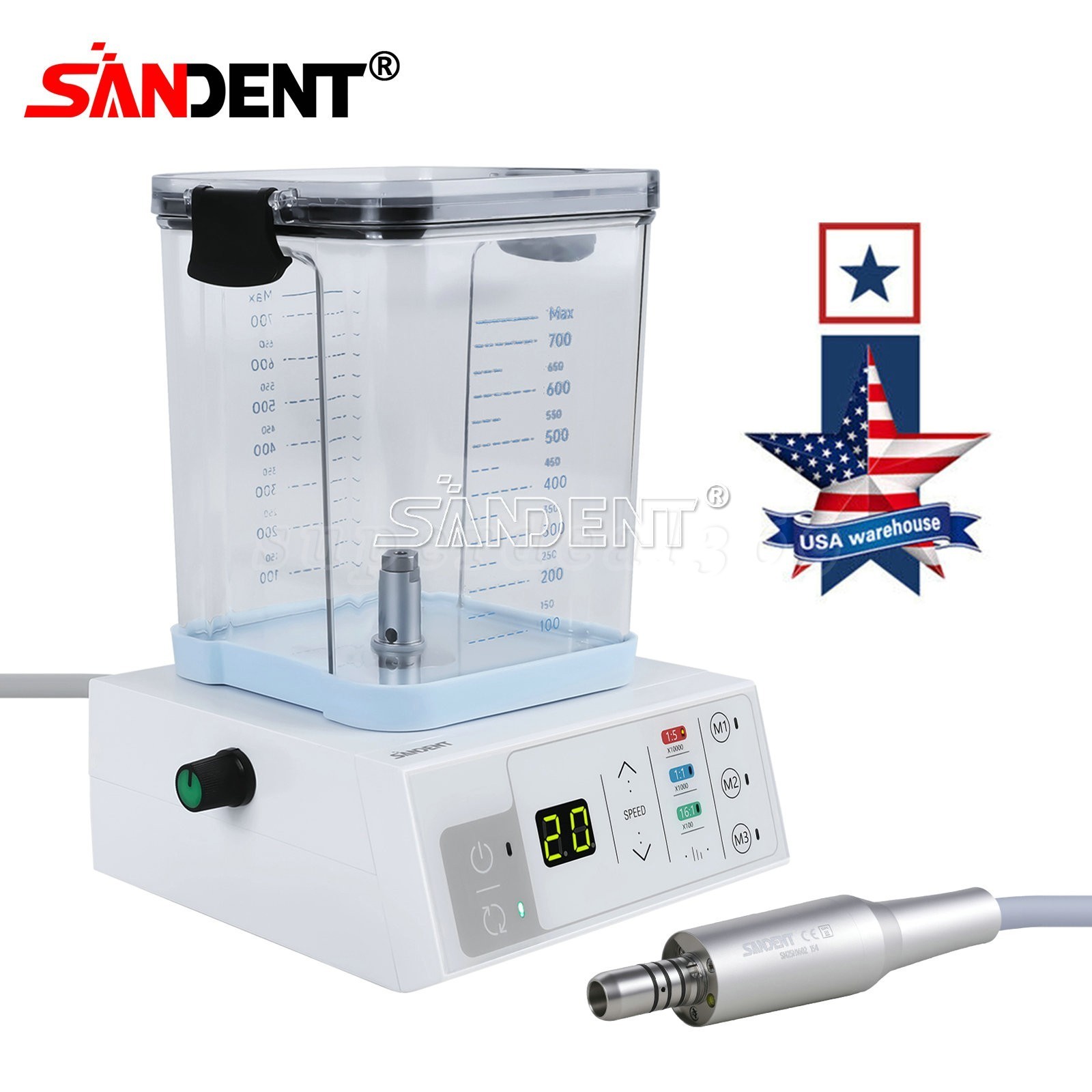 Dental Brushless Electric Motor /1:5 Increasing LED Handpiece for Practice ds