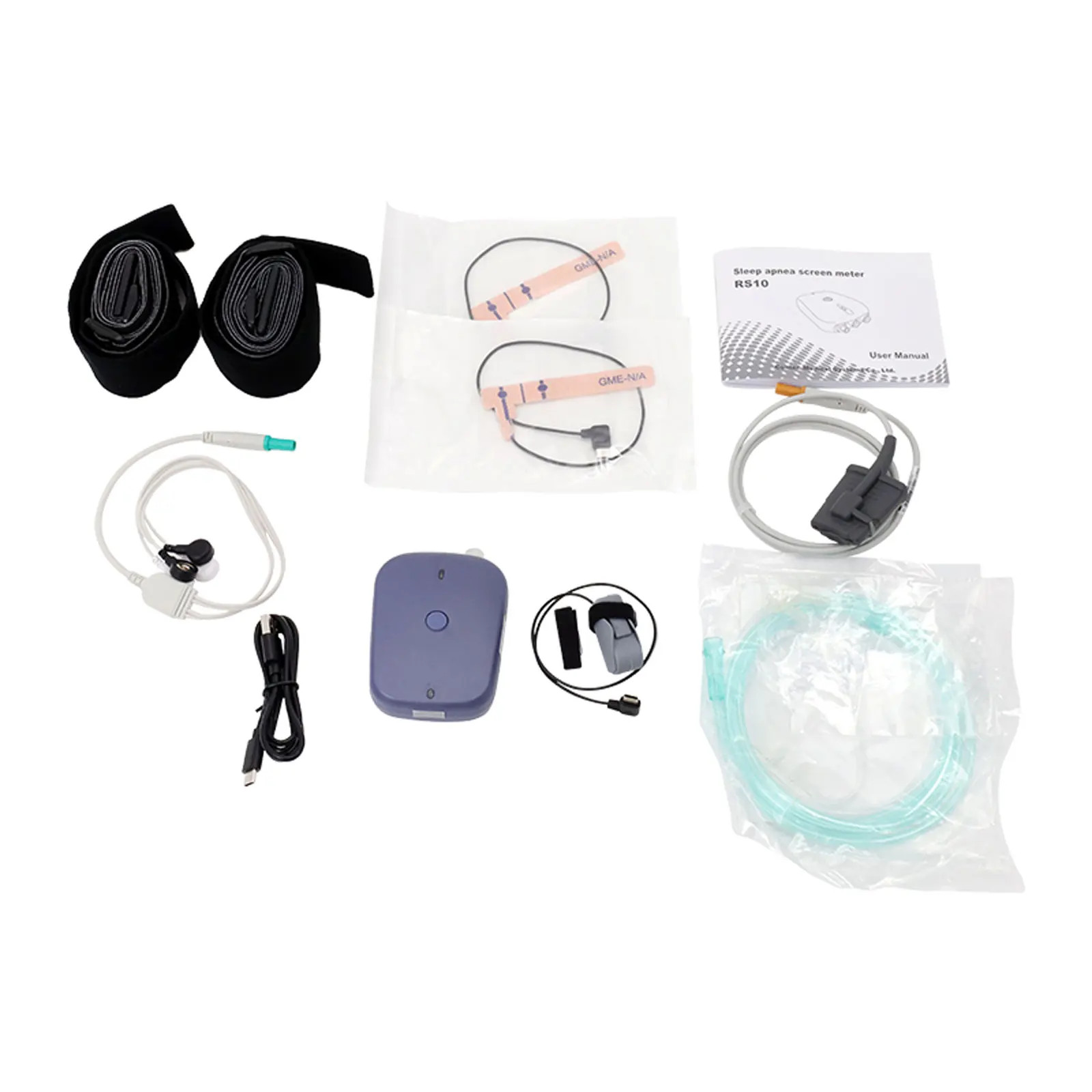 Portable Sleep Apnea Screen Meter SpO2 PR Nasal Analysis & Diagnosis