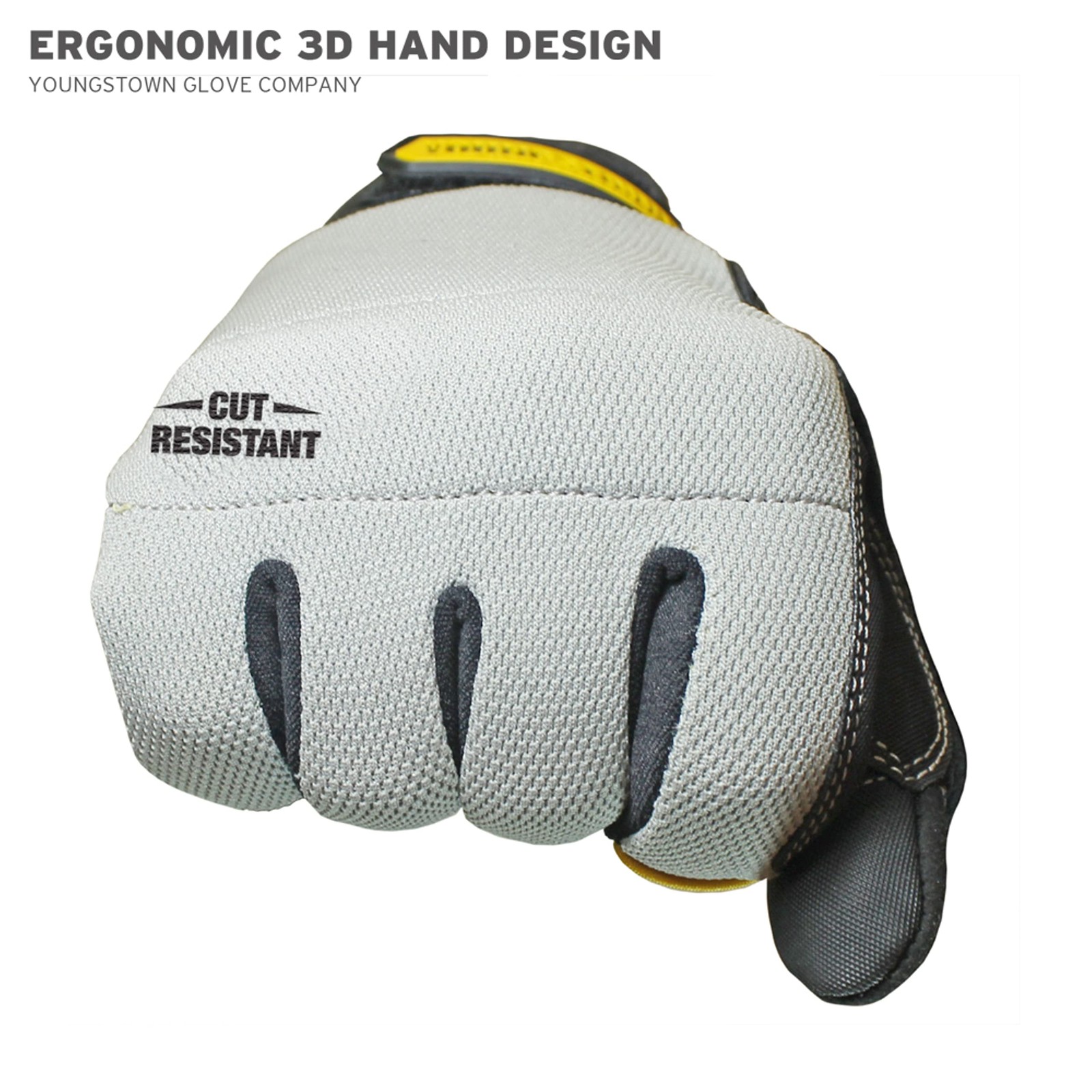 Youngstown Glove Company Unisex Adult Kevlar Work Gloves Gray 3X-Large Us