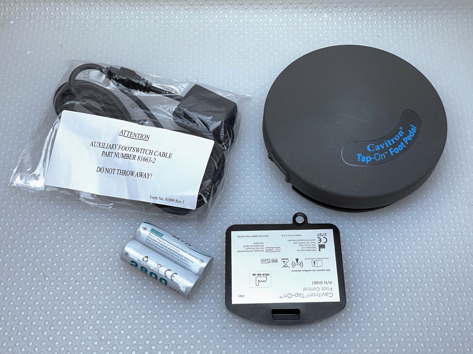 ✅Cavitron Plus Tap-On Wireless Foot Pedal for Gen 136/137/138, New Cable,2024✅