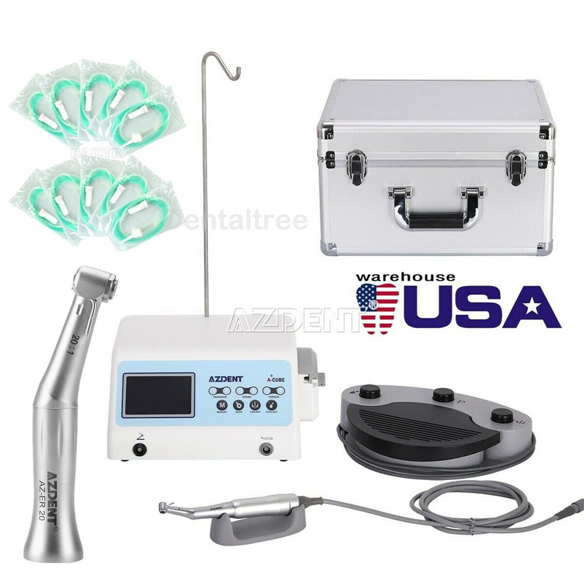 Dental Implant System Surgical Brushless Motor 20:1 Handpiece / Irrigation Tubes