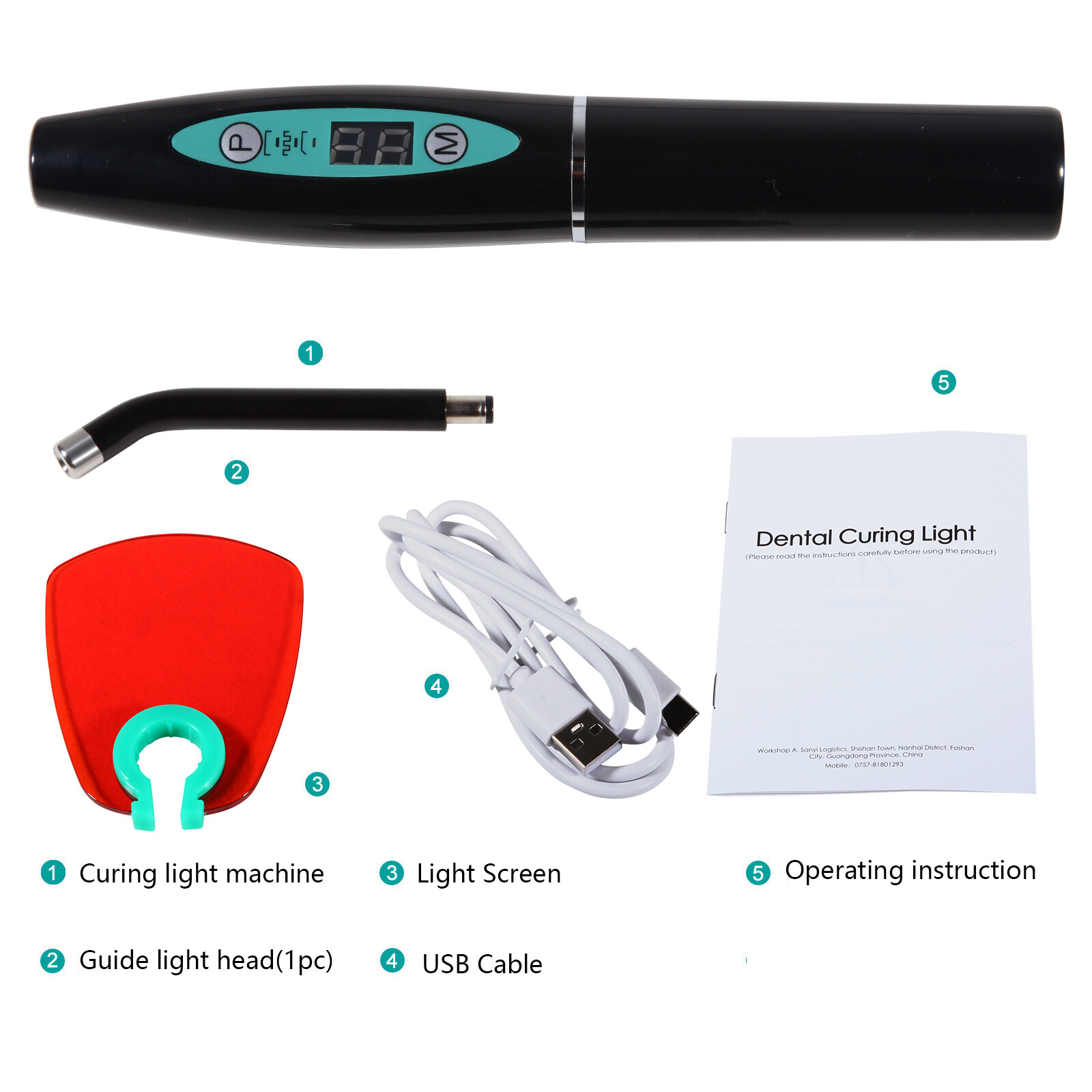 New UV Dental Wireless LED Curing Light Cure Lamp Curing Machine LA