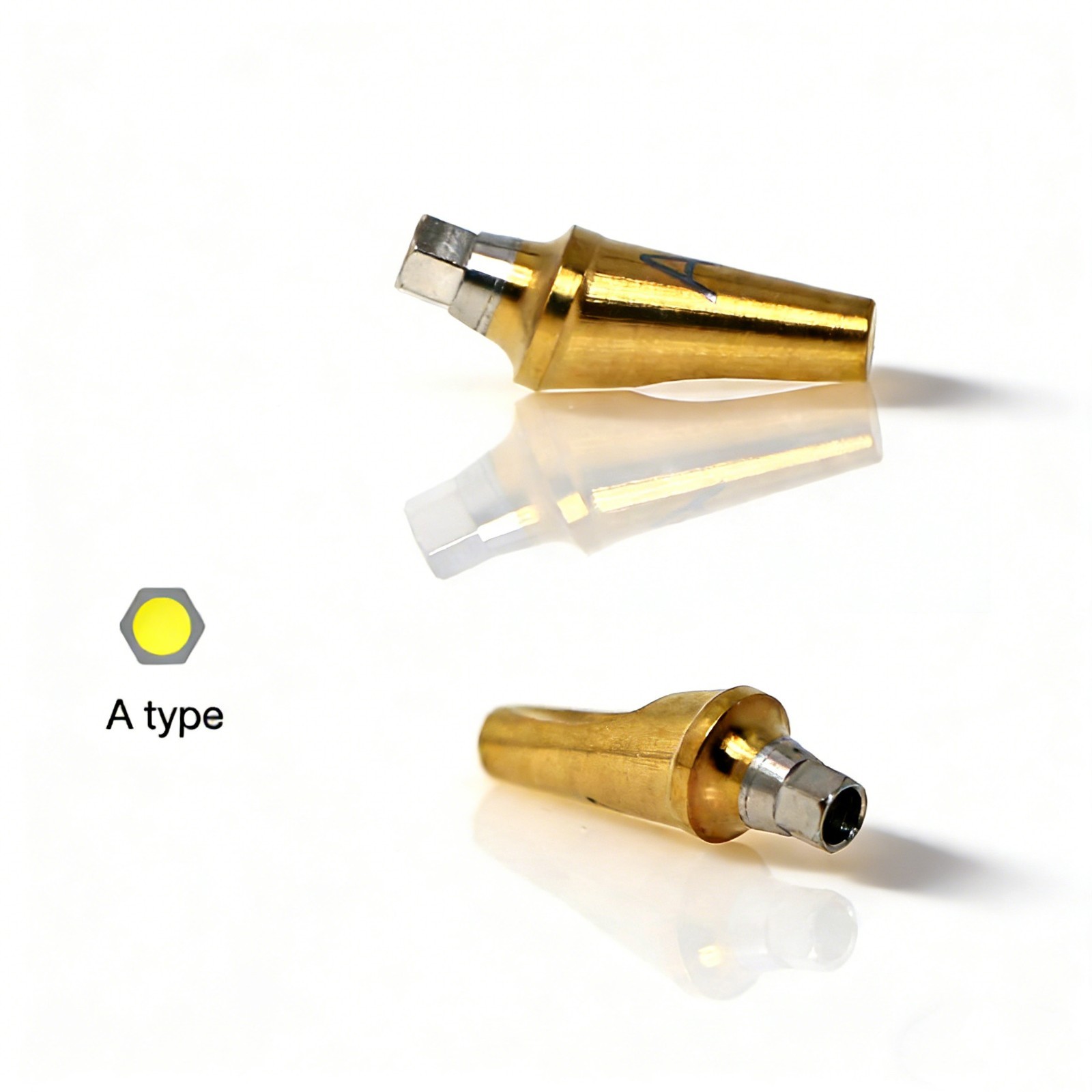 US Dental Titanium Hex A/B 17° Angled Abutment for Hiossen ET Mini Regular Plat