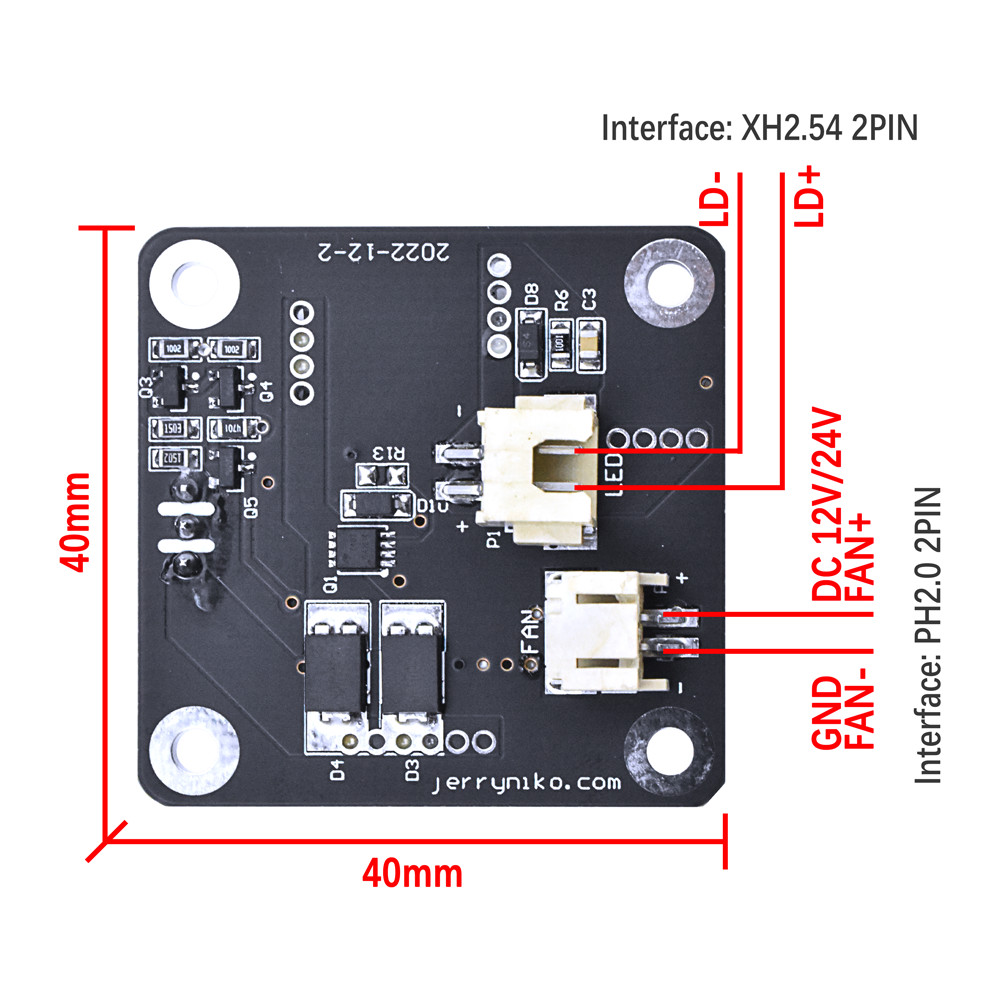 80W Blue Laser Driver Board for CNC Laser Engraver Cutter Module Head 12V 24V