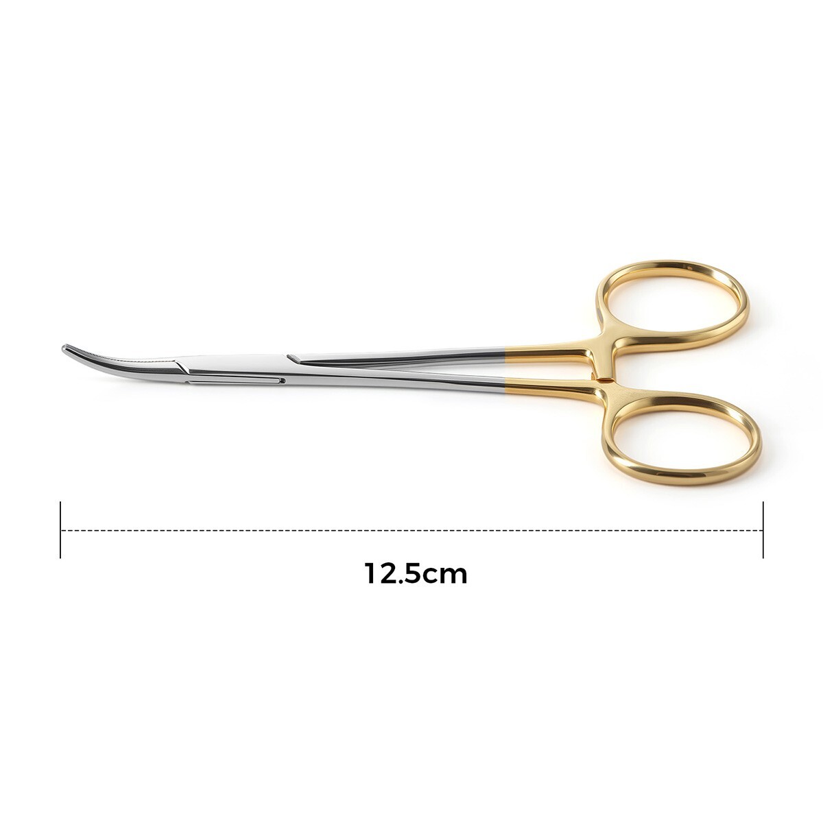 2Type Dental Hemostat Locking Forceps Surgical Instrument Curved & Straight Head