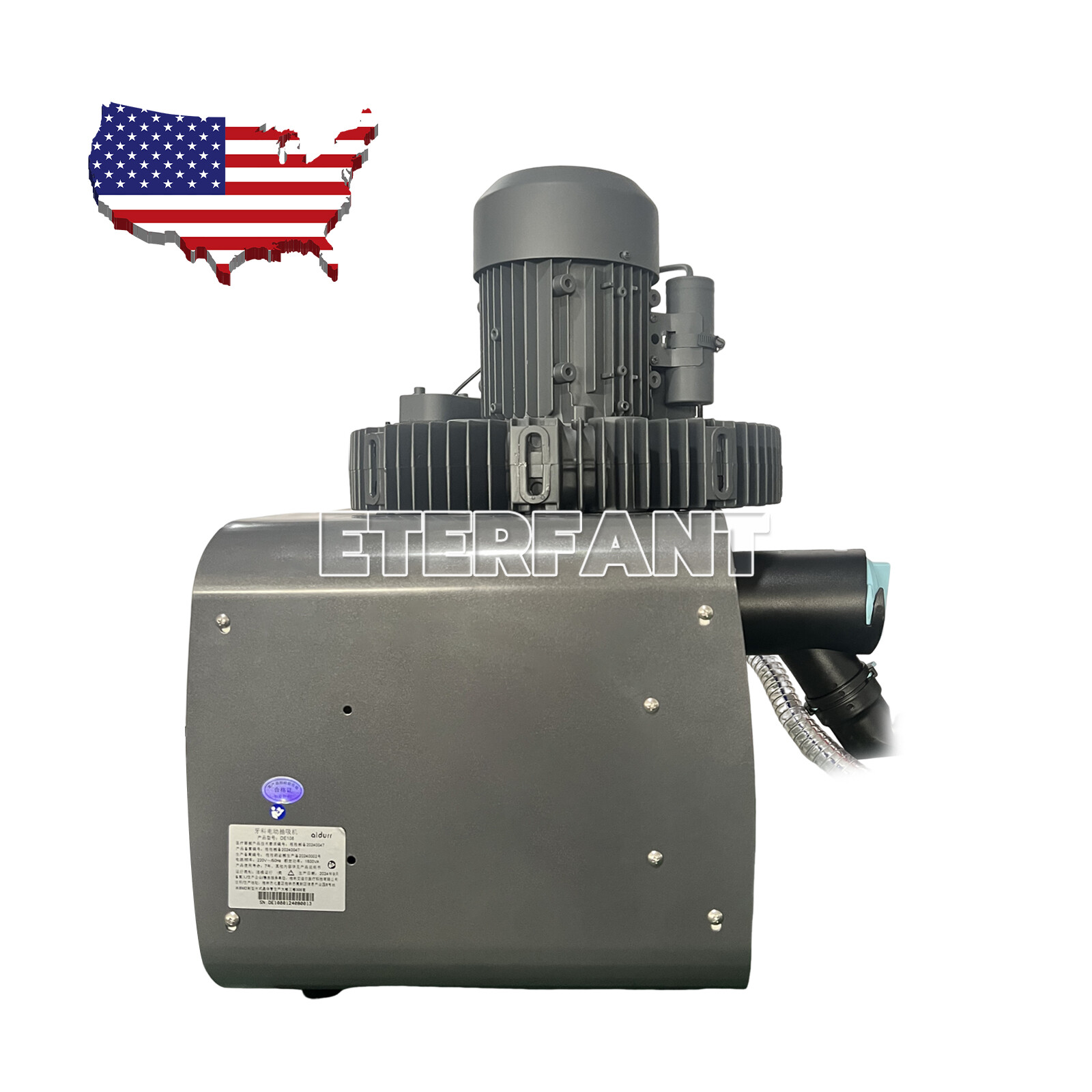 Dental Electric Suction Machine Vacuum Pump System Semi-Dry Type DE106 2200L/min