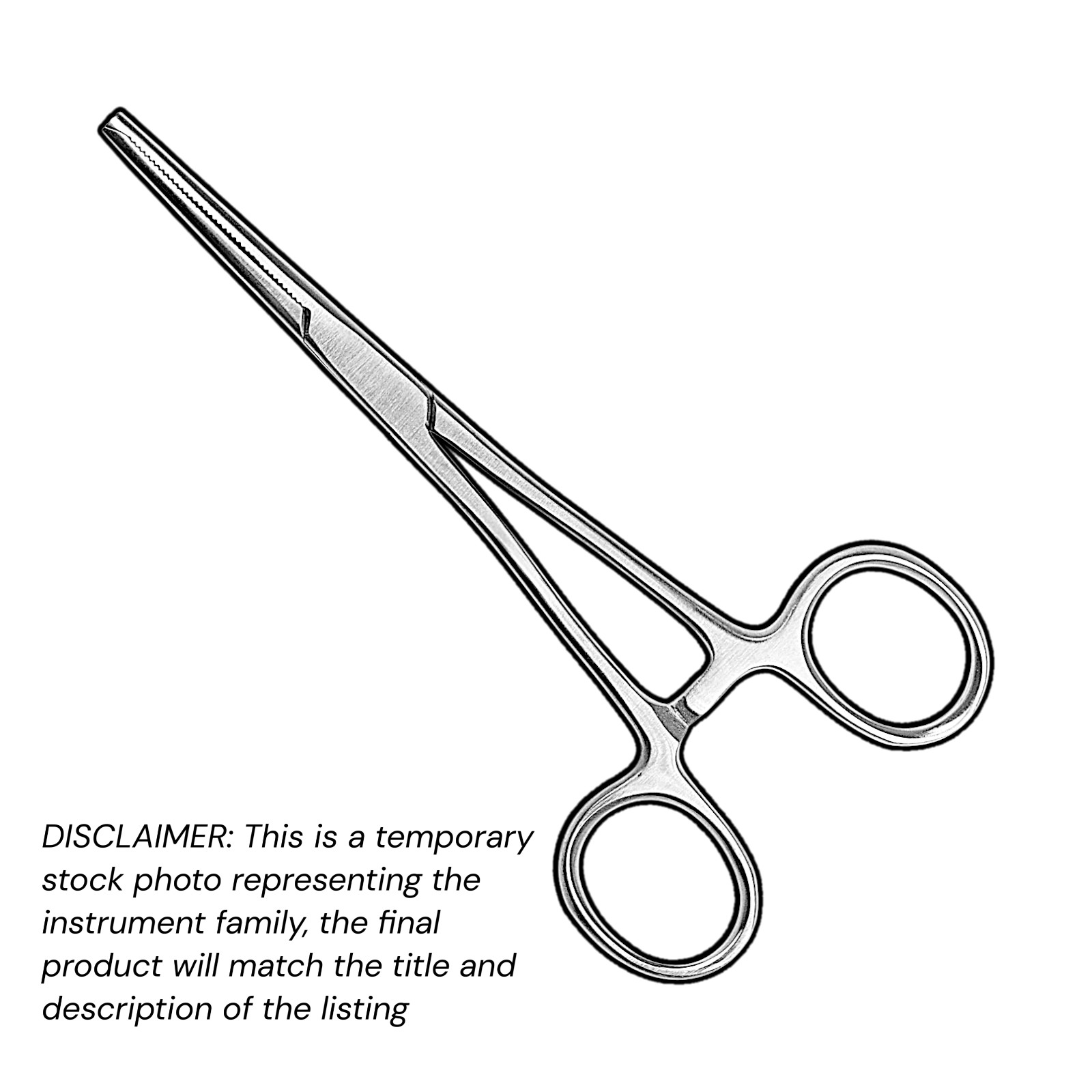Kocher Hemostatic Forceps 5″ Straight 1×2 Teeth Stainless Steel XPRS OR Grade