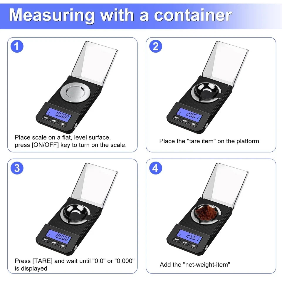 FN-50 Milligram Scale 50g/0.001g High Precision Mg Scale, Portable Jewelry Scale