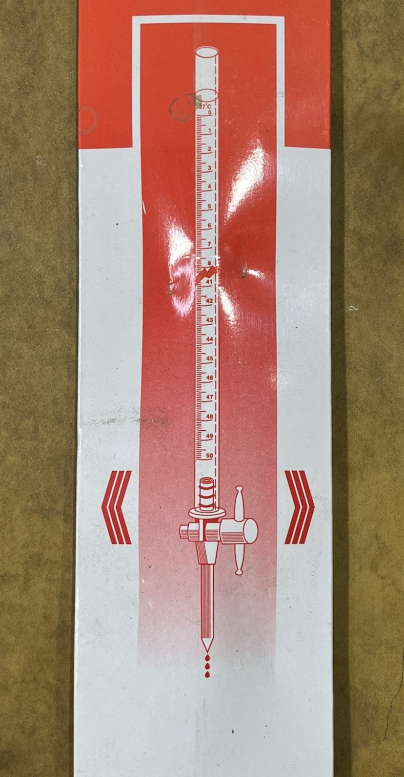 Acrylic Burette, 50mL – Class B – PTFE Stopcock – 0.1mL Grad. – w/ 3 Beakers
