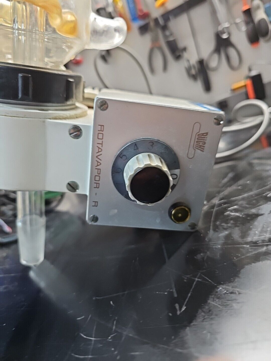 Buchi Rotavapor R KRvr Rotary Evaporator w/Glass Condenser Tested