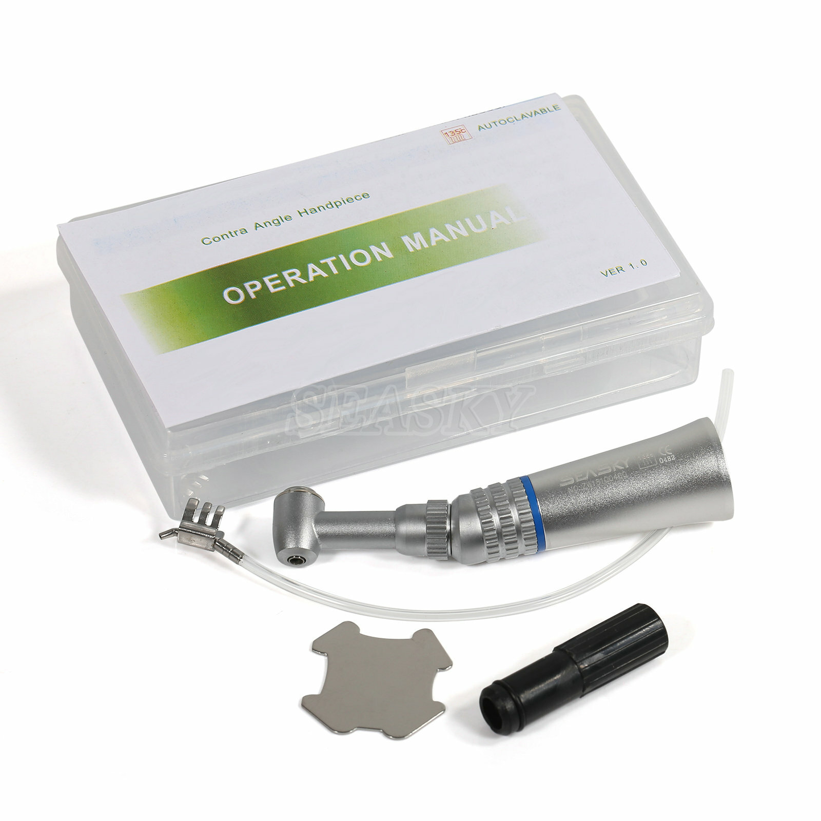 3 NSK Style Dental Push Button Slow Low Speed Contra Angle Handpiece CA 2.35mm