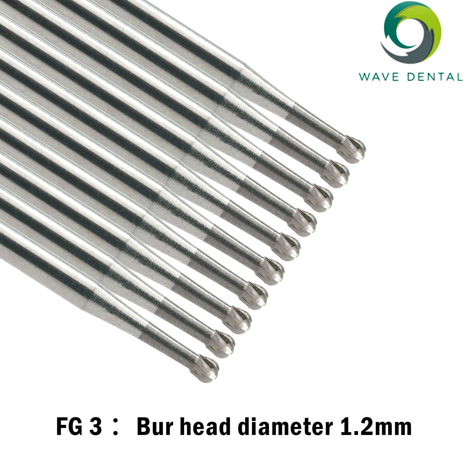 Wave Dental FG 1/4 1/2/3/5/6/7/8 Bur Prima Tungsten Carbide Round Friction Grip