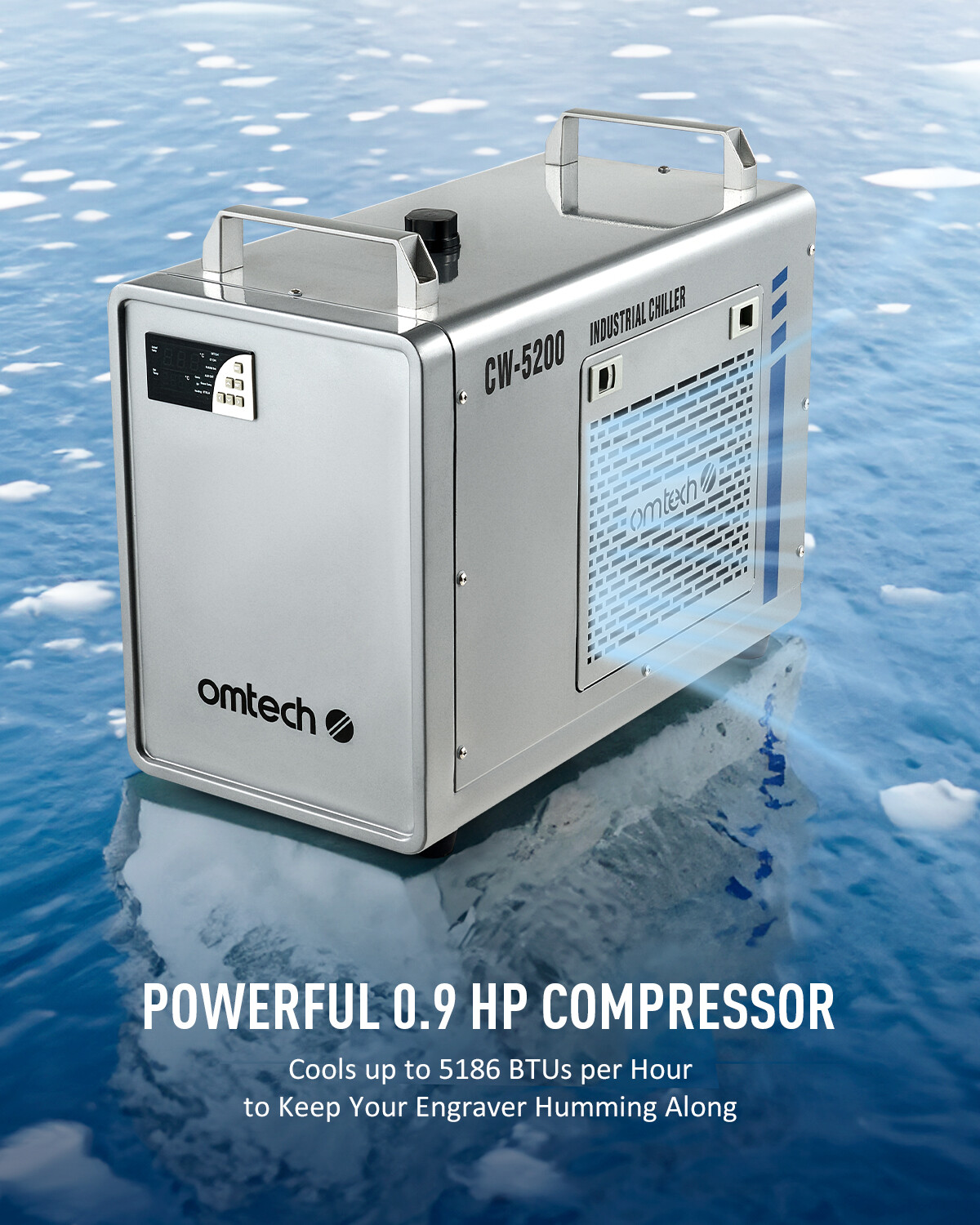 Secondhand Industrial Water Chiller CW5200 for CNC CO2 Laser Engraver Cutter