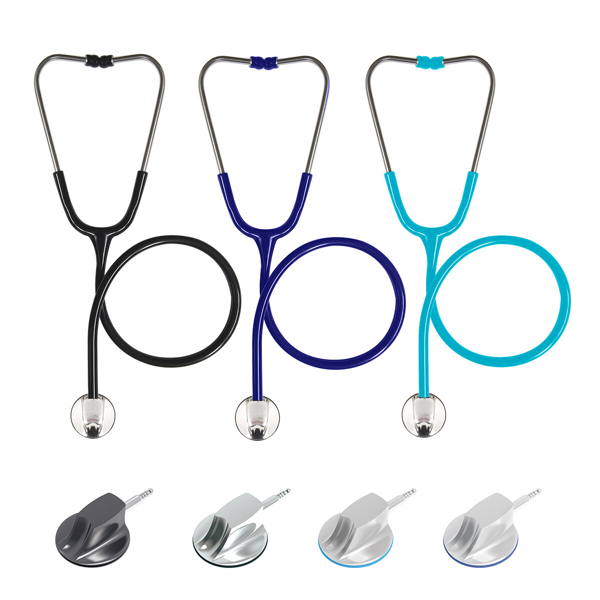 Black SC12 Traditional Stethoscope Single Head Lung Heart Diagnostic Device