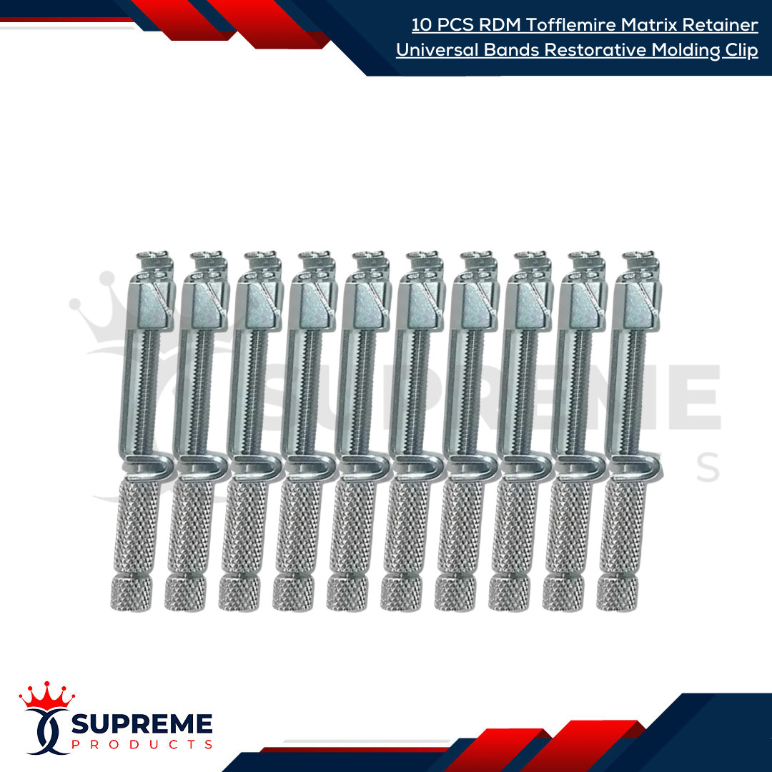 10 PCS RDM Tofflemire Matrix Retainer Universal Bands Restorative Molding Clip